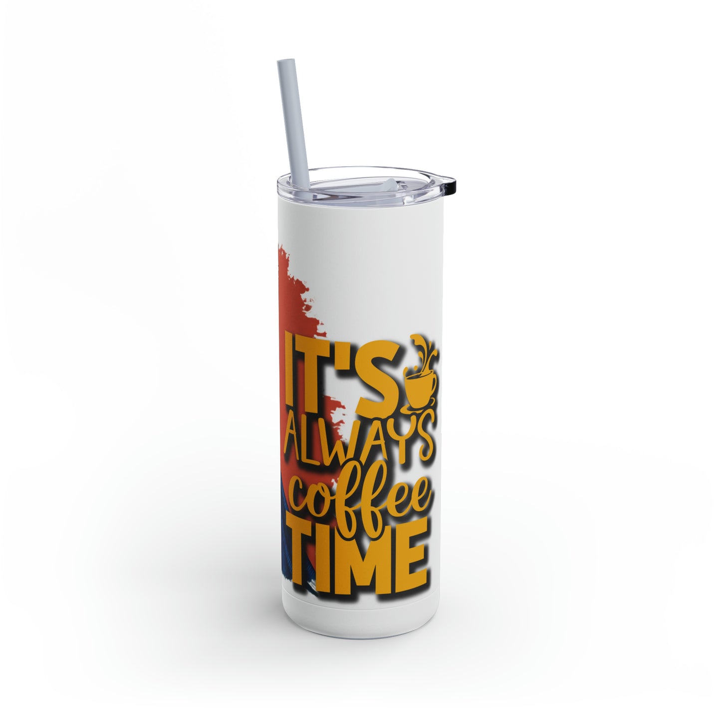 COFFEE TIME - Maars Maker Skinny Matte Tumbler, 20oz - CUSTOMIZED