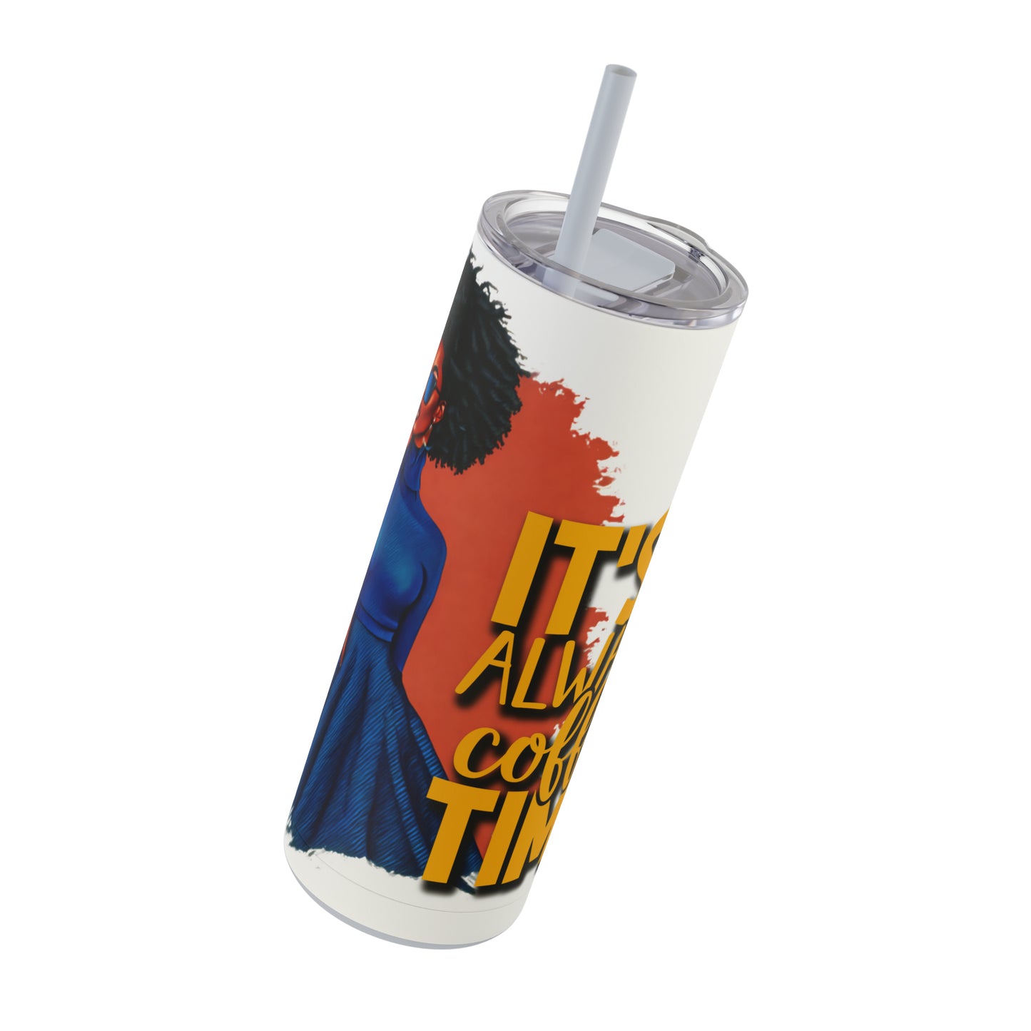 COFFEE TIME - Maars Maker Skinny Matte Tumbler, 20oz - CUSTOMIZED