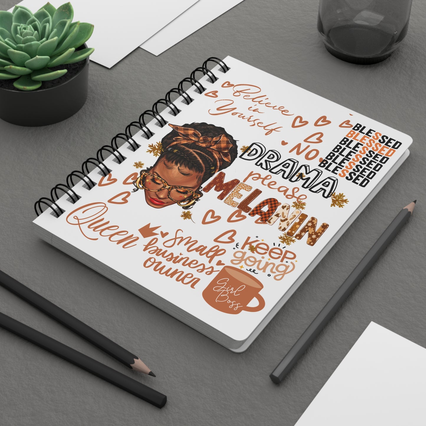Melanin Love - Spiral Bound Journal