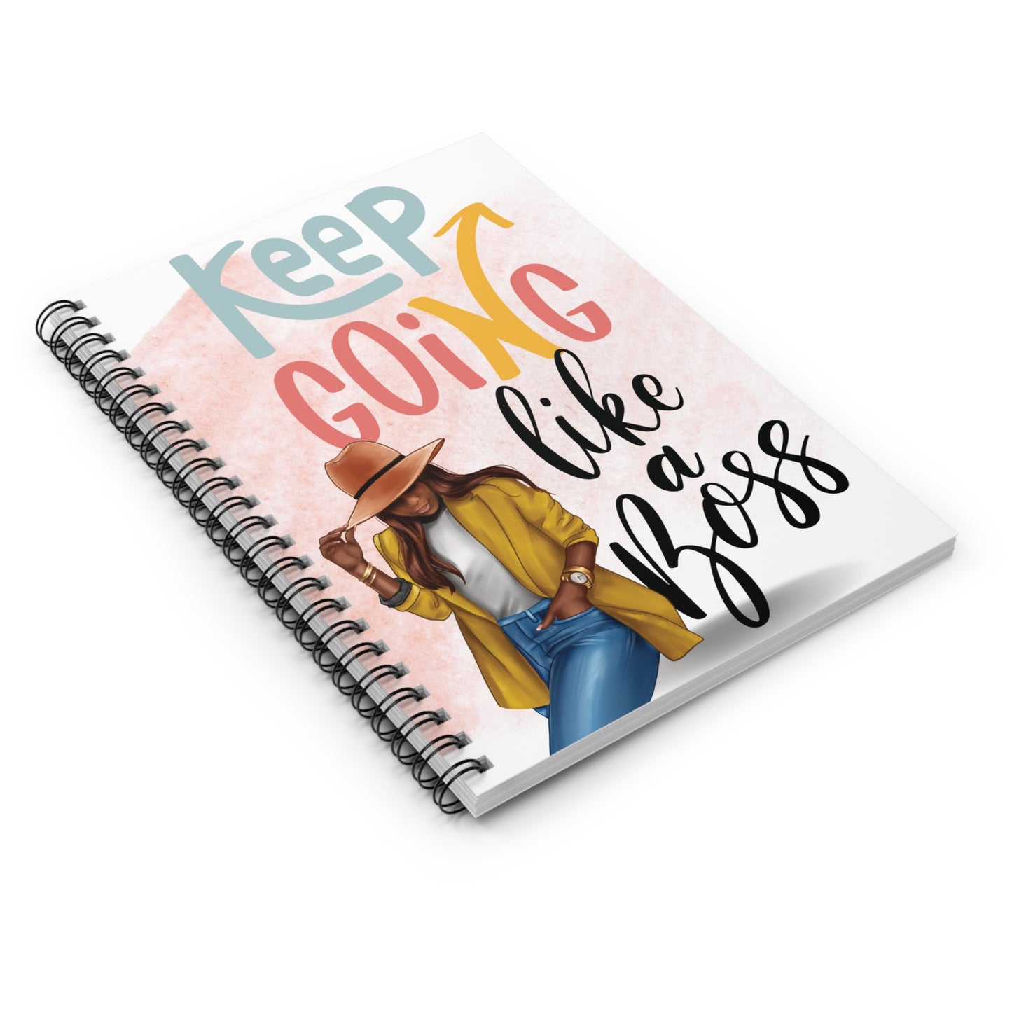 Spiral Notebook - Ruled Line - Keep Going Like a Boss