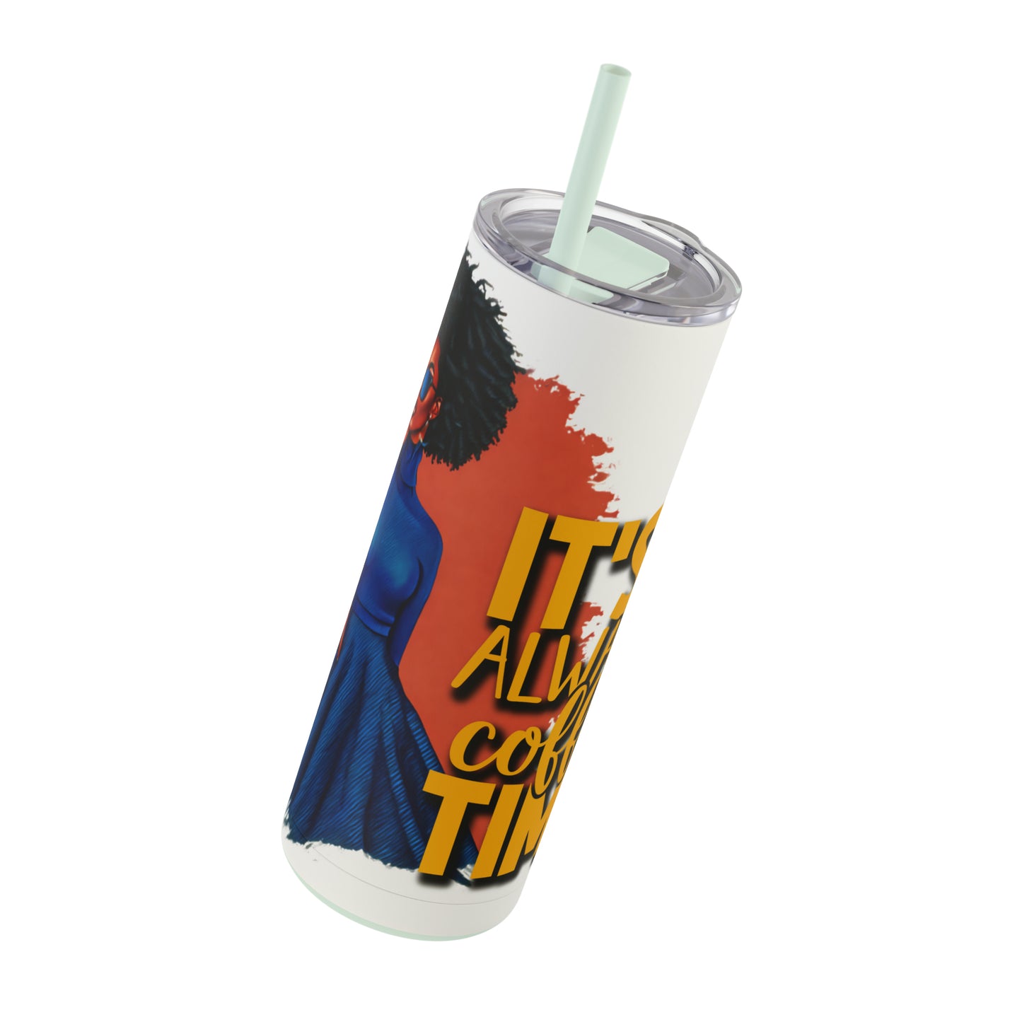 COFFEE TIME - Maars Maker Skinny Matte Tumbler, 20oz - CUSTOMIZED