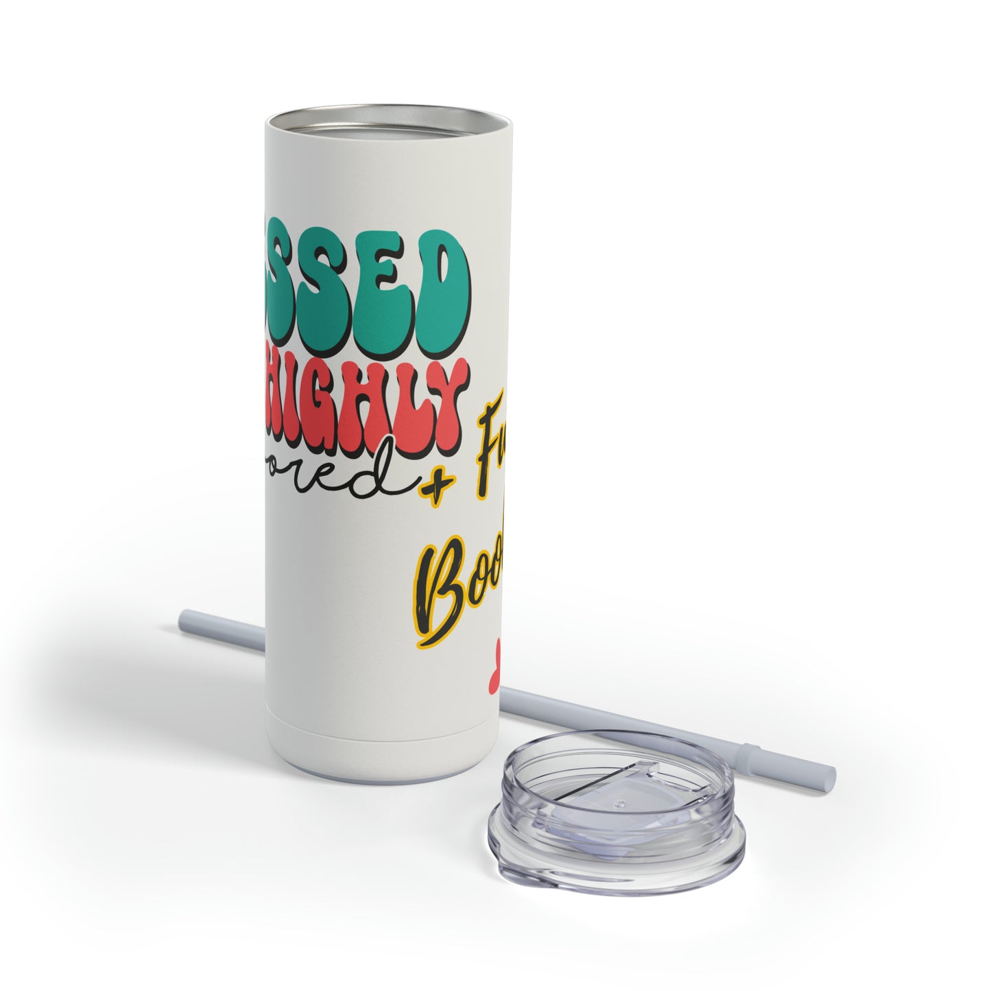 Blessed and Highly Favoured - Maars Maker Skinny Matte Tumbler, 20oz