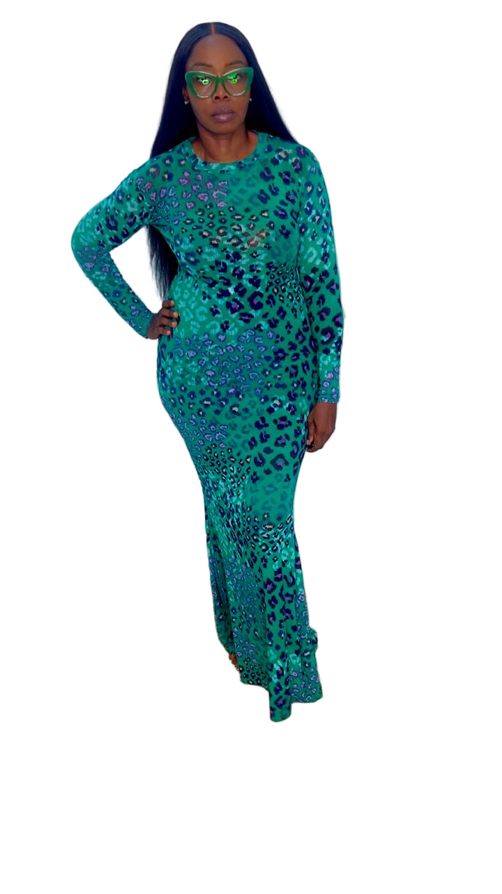 Maxi Party Mesh Dress