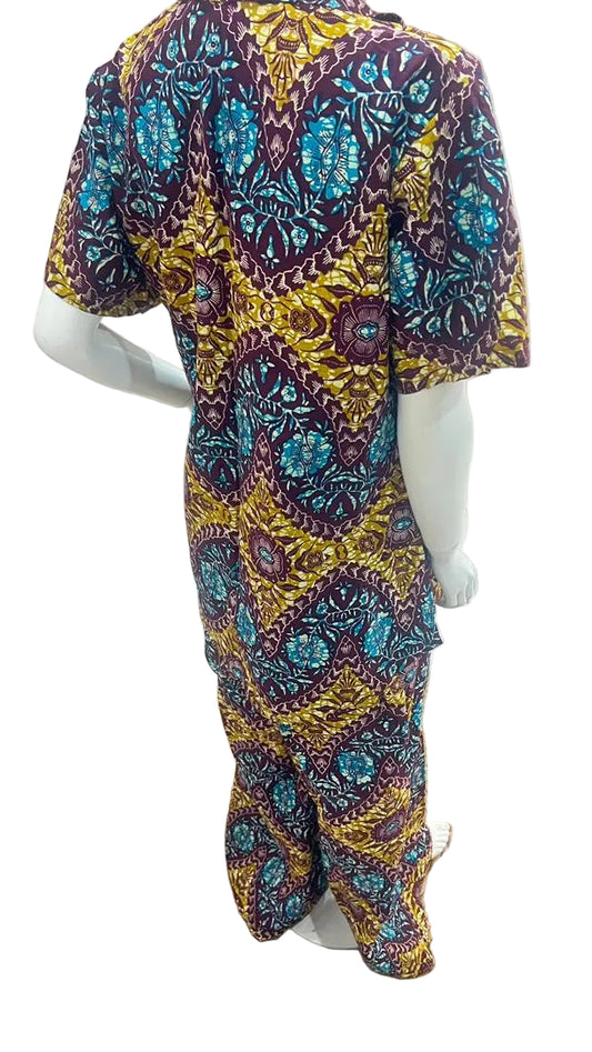 2Piece Summer Party Pant Set - Cotton - 097 - Tall Length