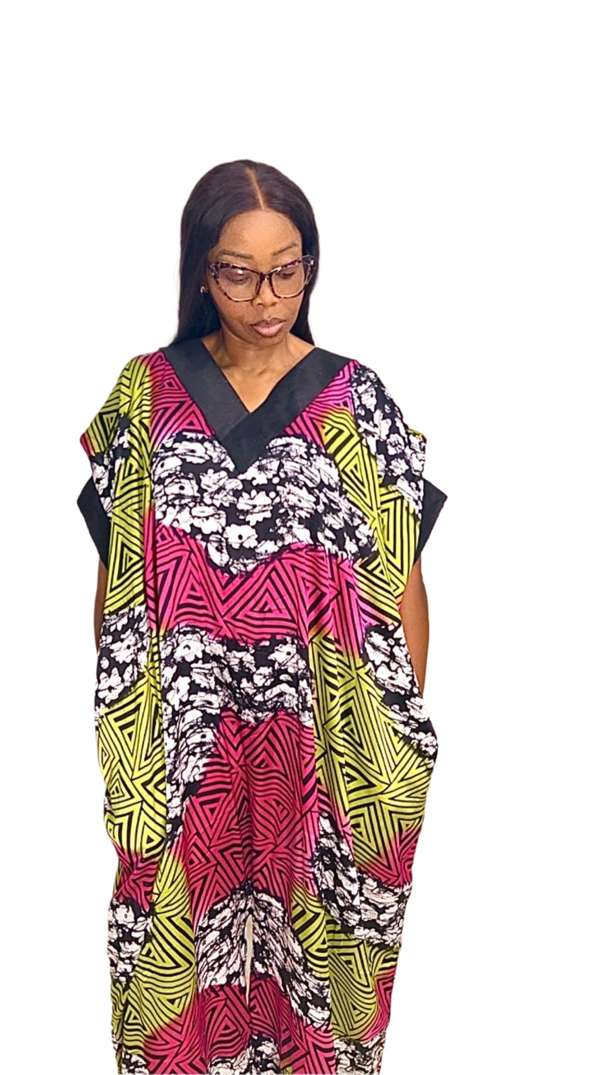 African print Ankara Silk Jumpsuit playsuit with Asooke neck details Summer Party Beachwear - 071 - Tall Length