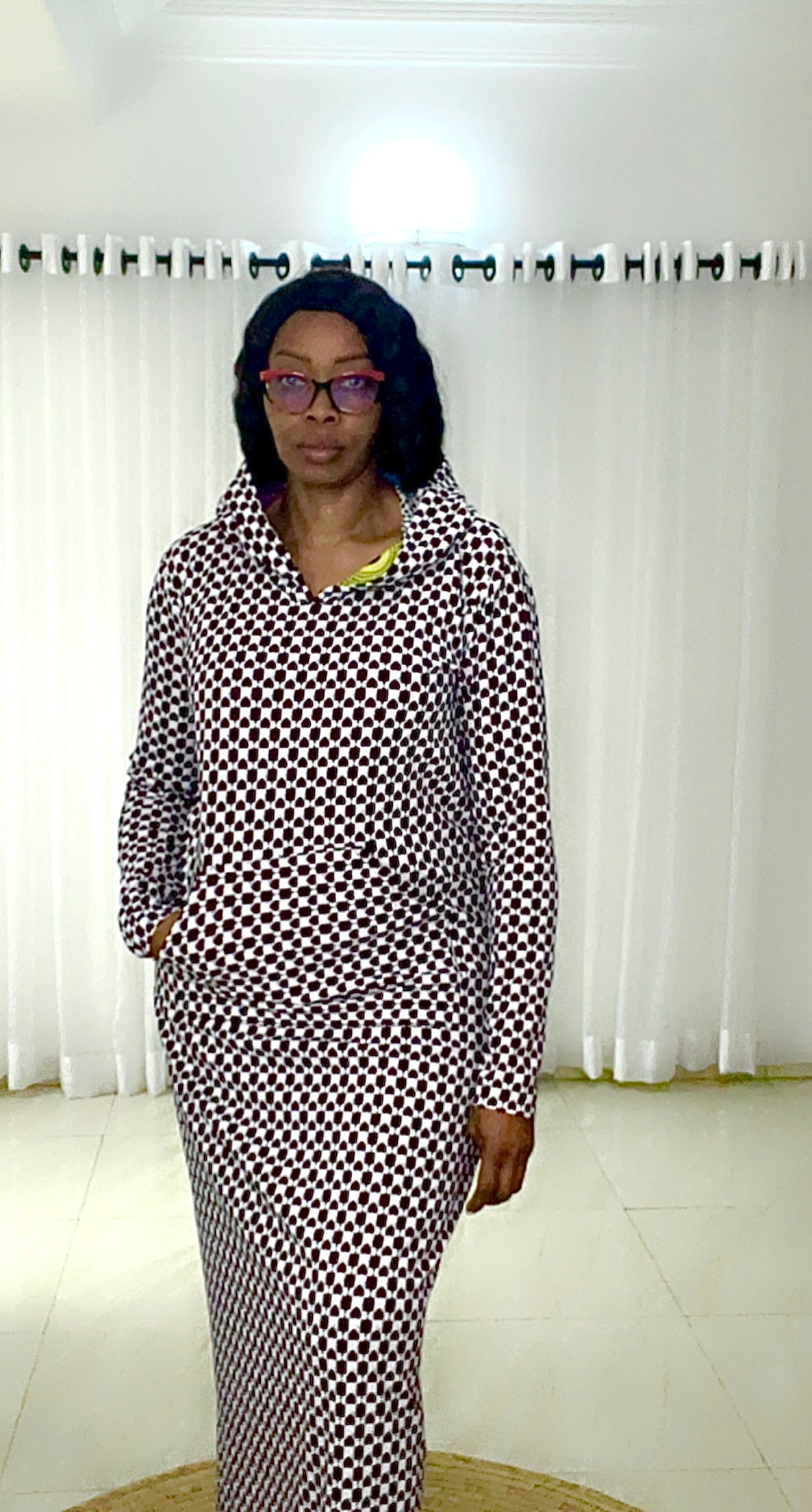 Eezzy Ankara Stretch Lounge Maxi Dress - 018
