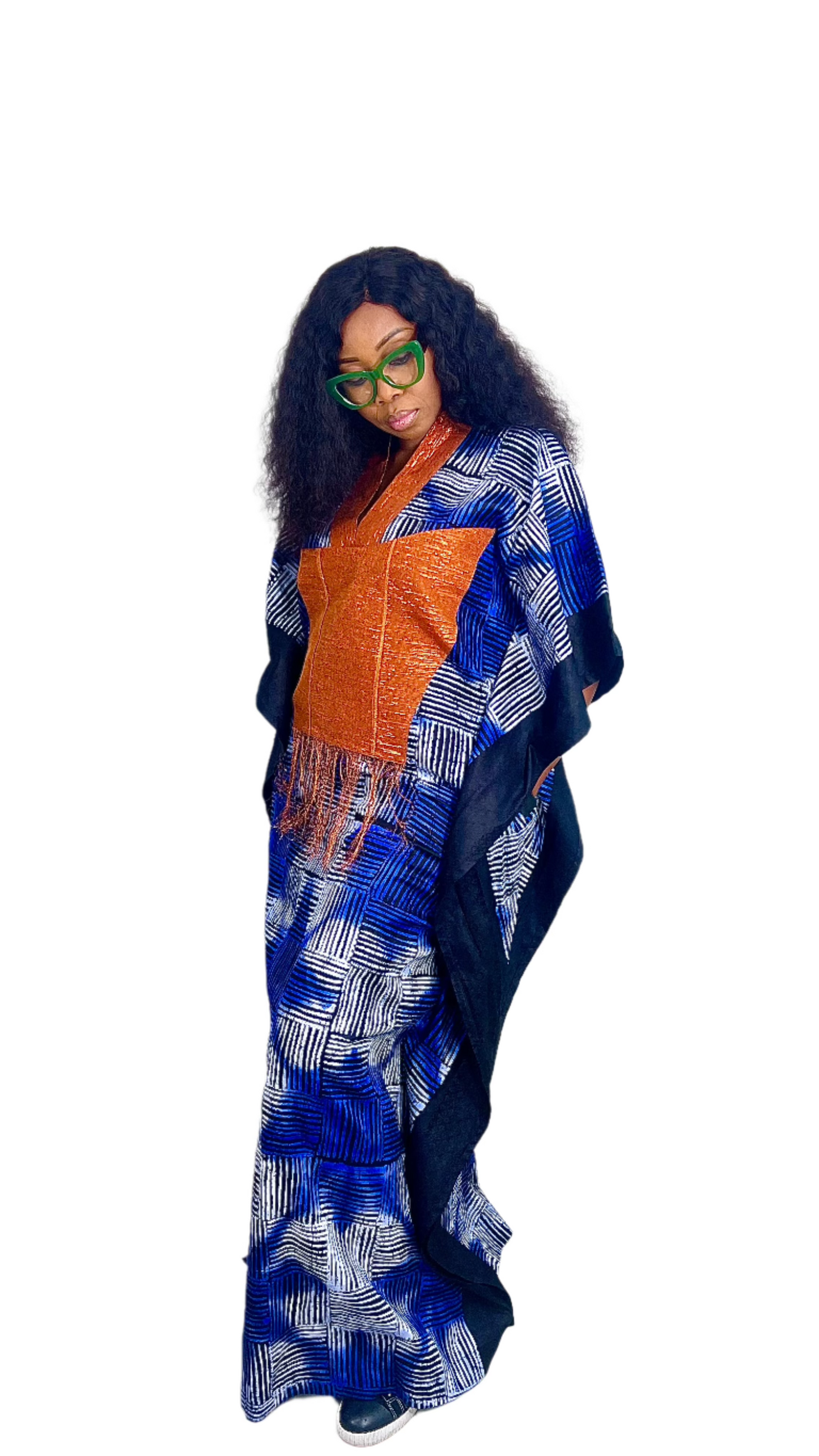 Eezzy Batik Cotton Kaftan Maxi Dress - 063