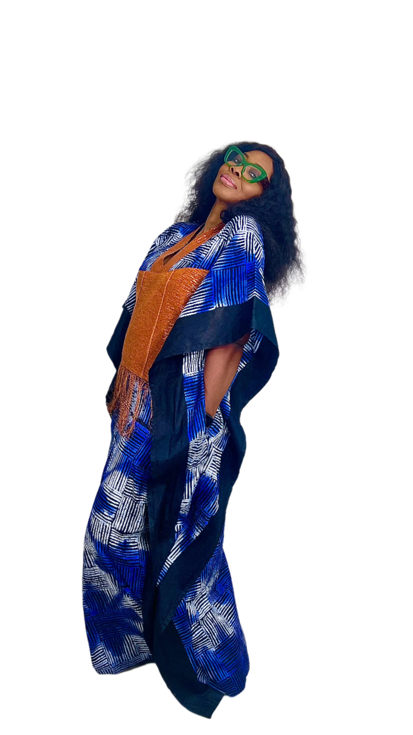 Eezzy Batik Cotton Kaftan Maxi Dress - 063