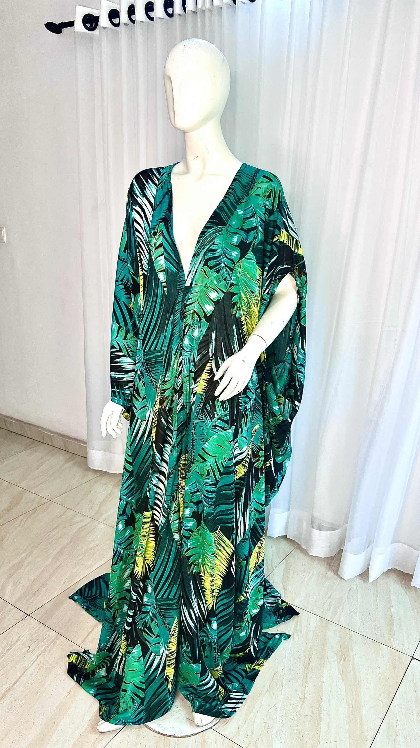 Chiffon Maxi Summer Beachwear Party Dress - 048 - Tall Length - One Size