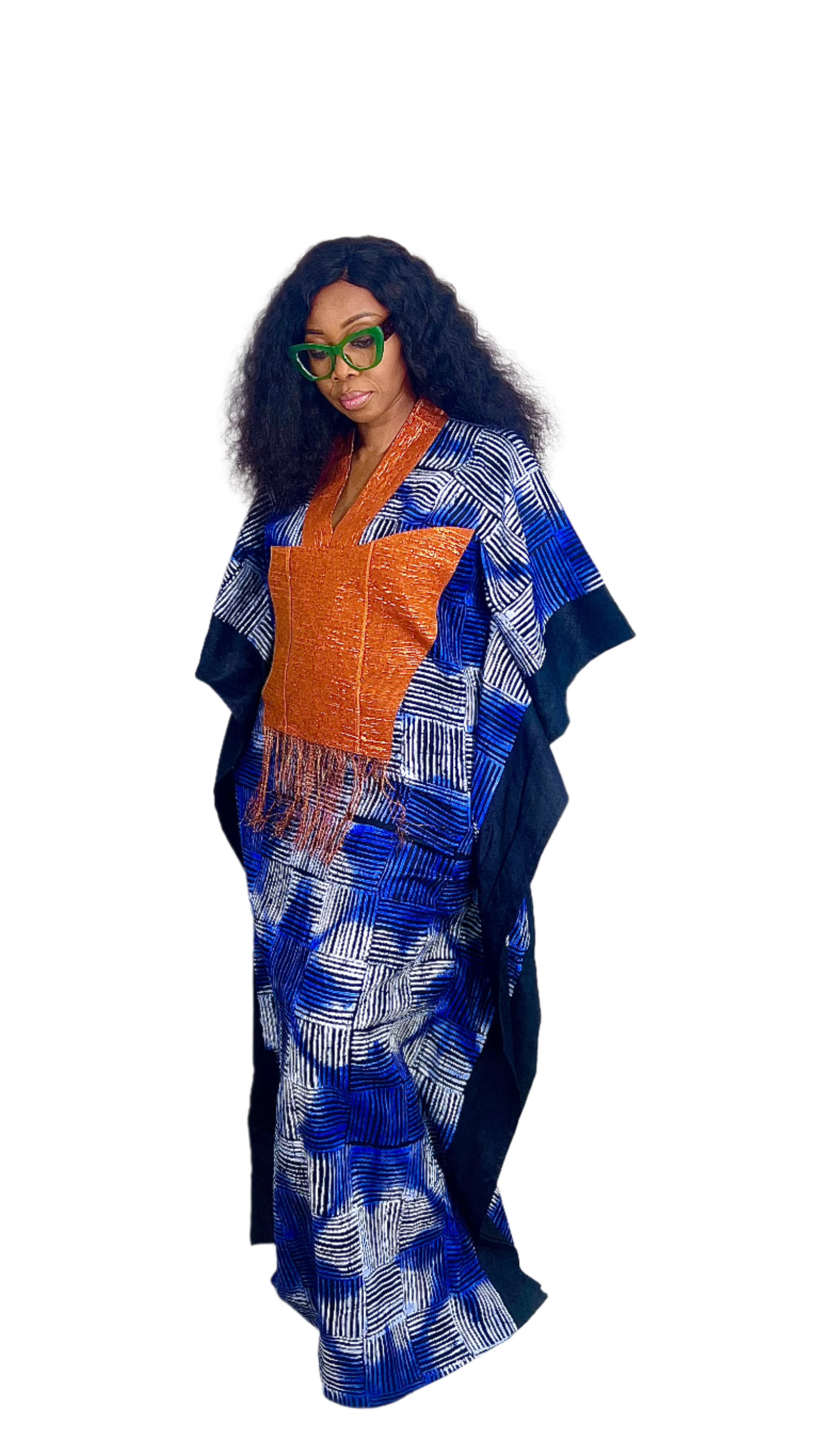 Eezzy Batik Cotton Kaftan Maxi Dress - 063