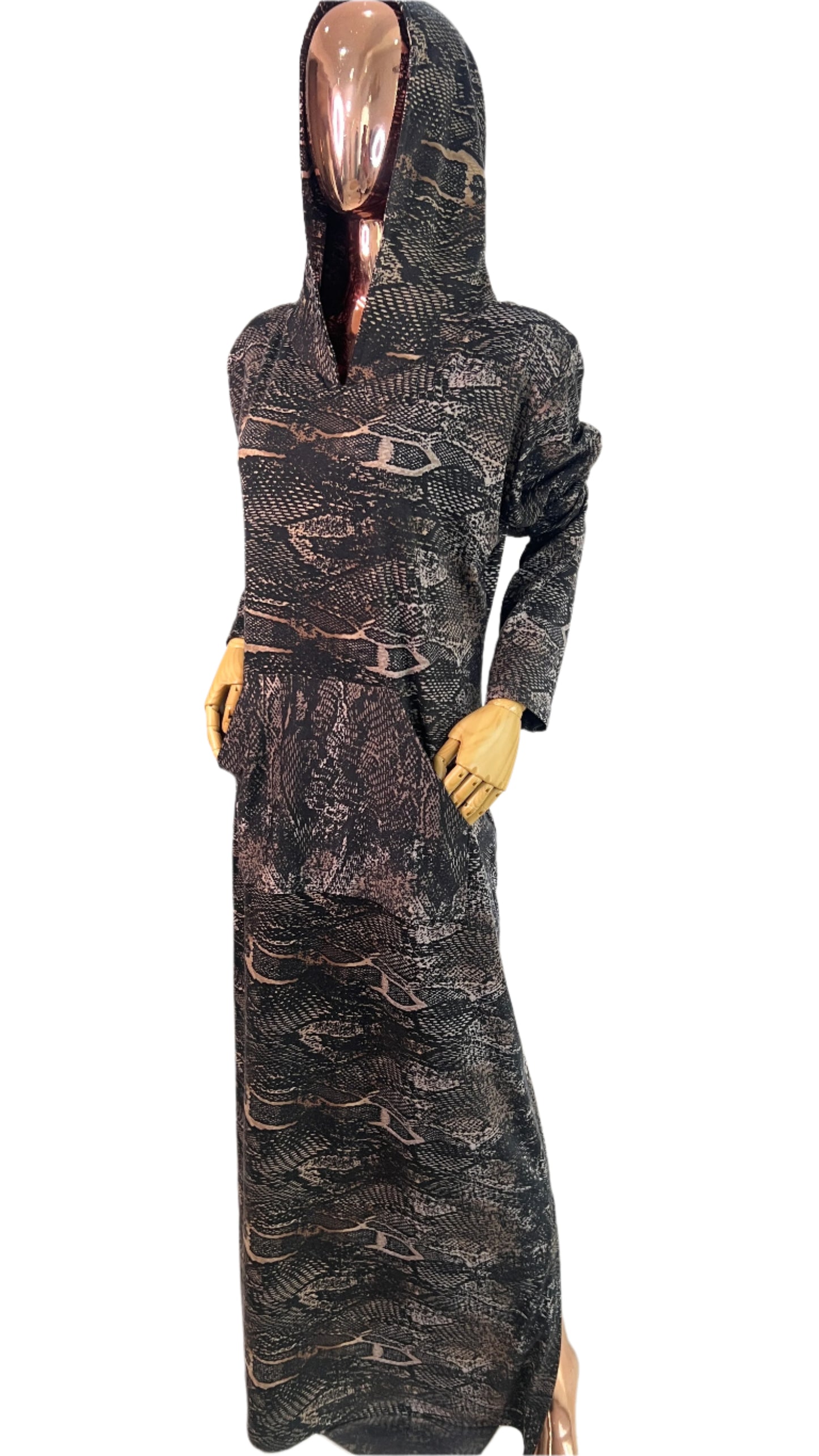 Eezzy Ankara Stretch Lounge Maxi Dress - 018
