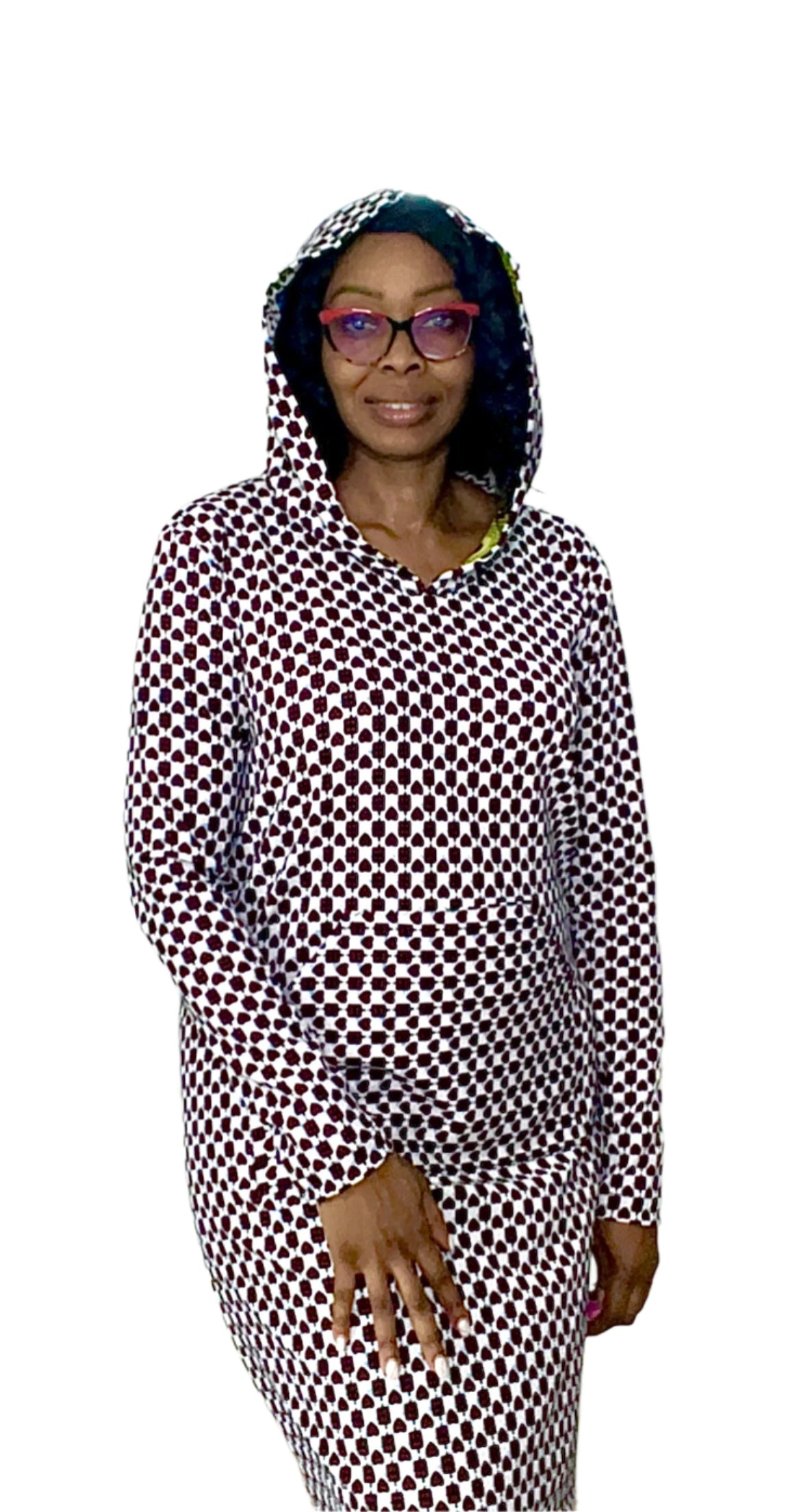 Eezzy Ankara Stretch Lounge Maxi Dress - 018