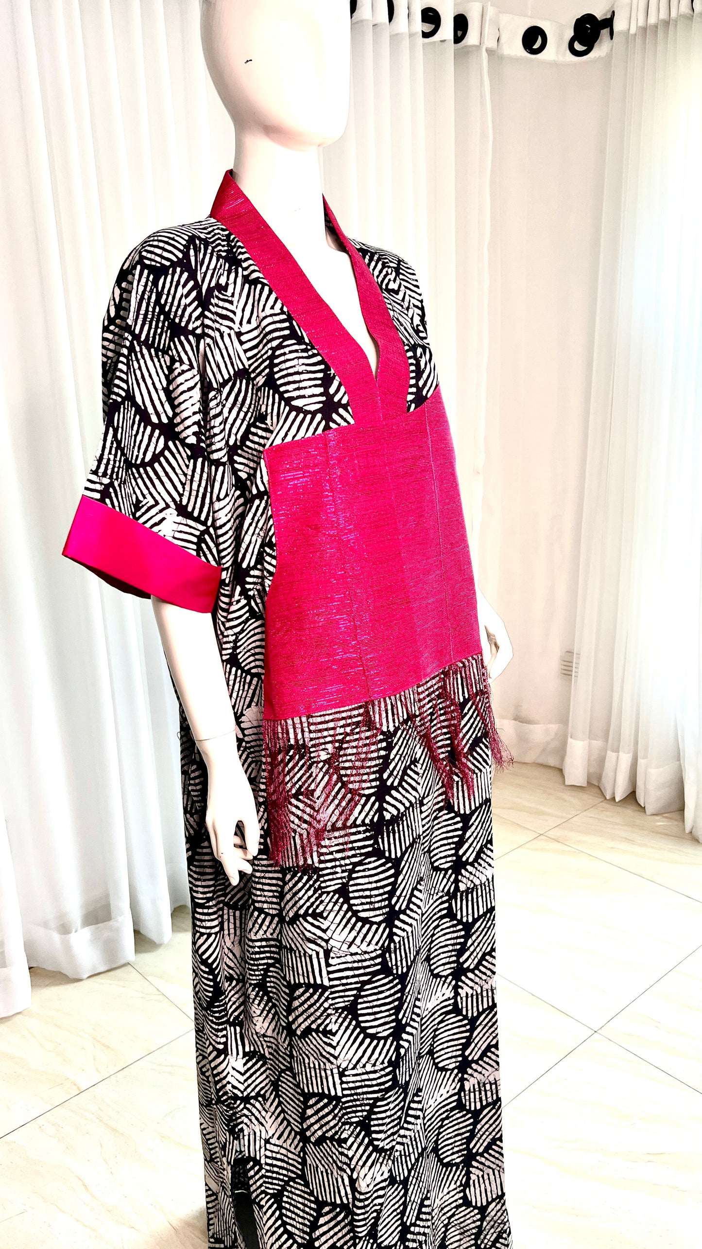 Eezzy Batik Cotton Kaftan Maxi Dress - 045