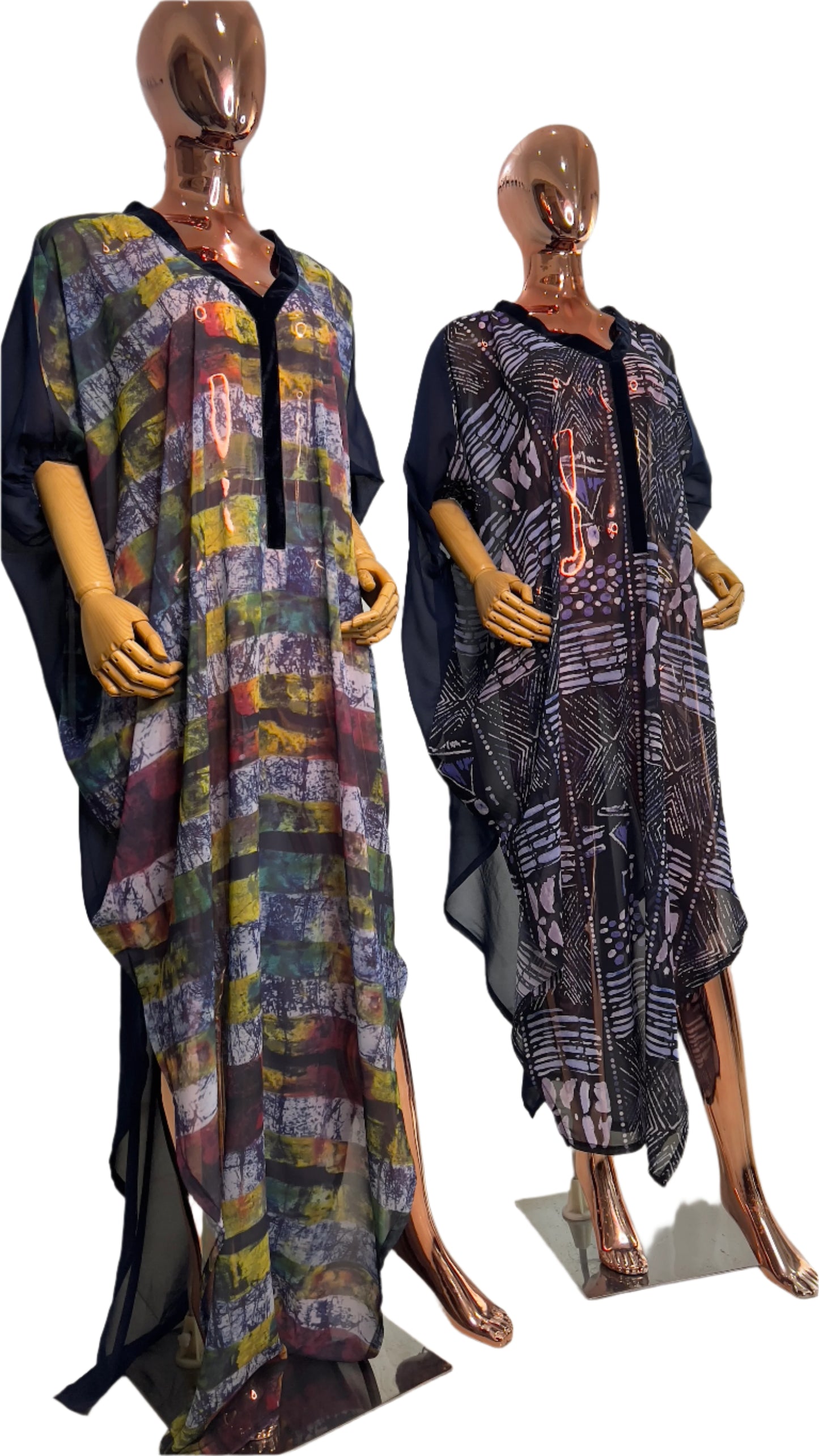 Eezzy Chiffon Maxi Dress/ Lounge top - 049
