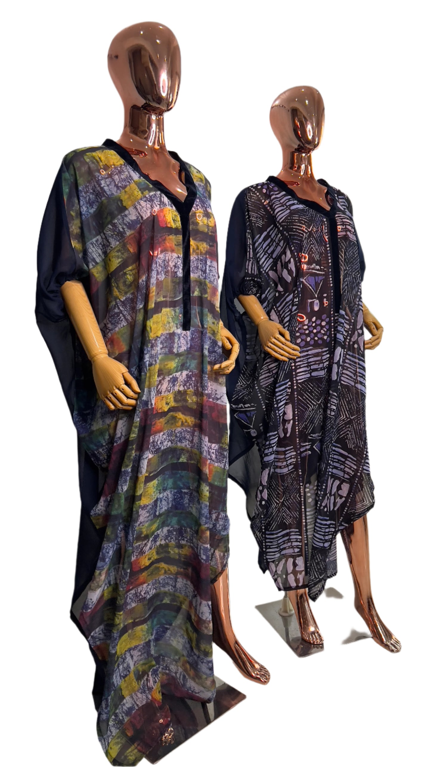 Eezzy Chiffon Maxi Dress/ Lounge top - 049