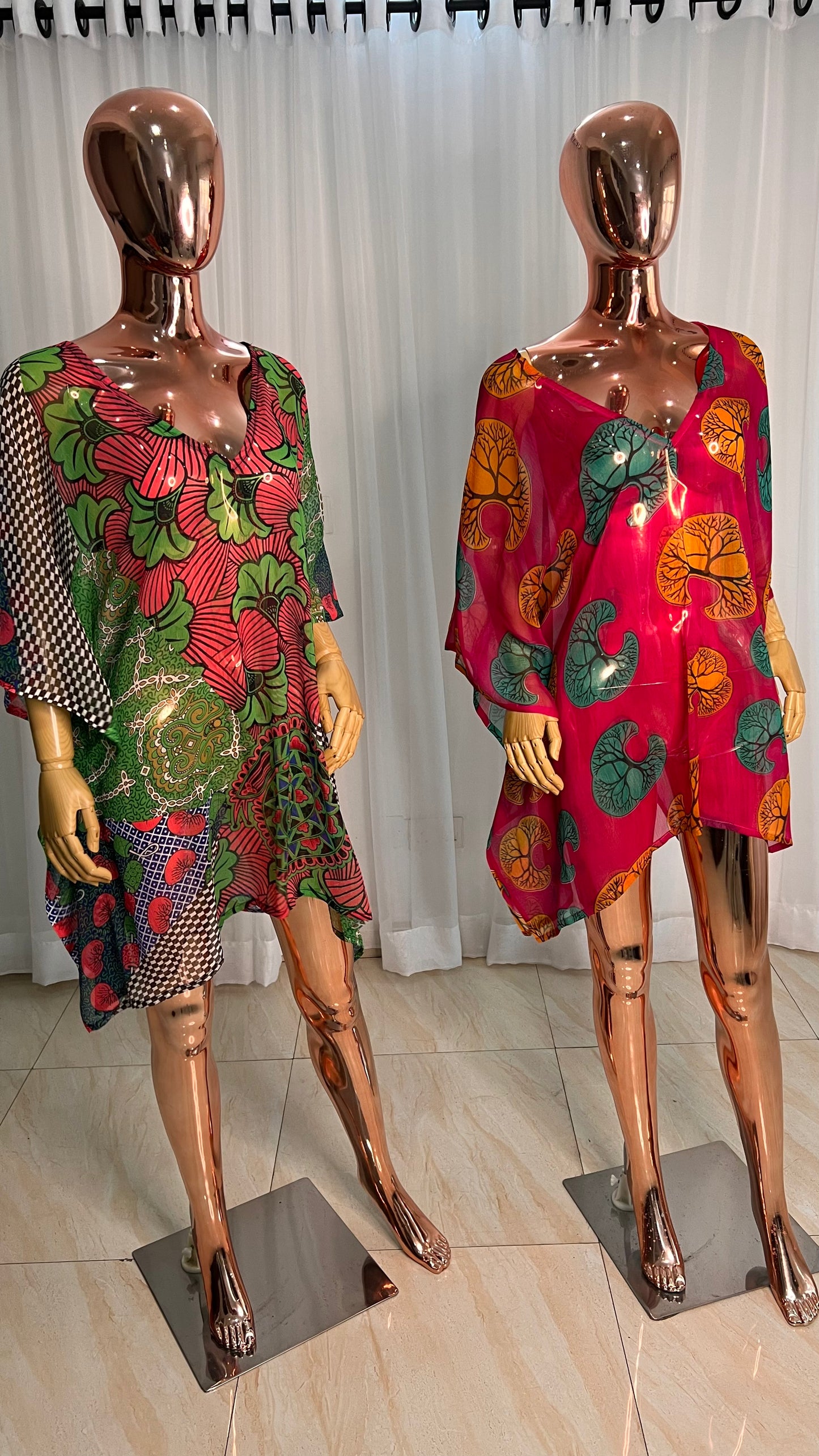 Chiffon Tops Beach cover-up - 065