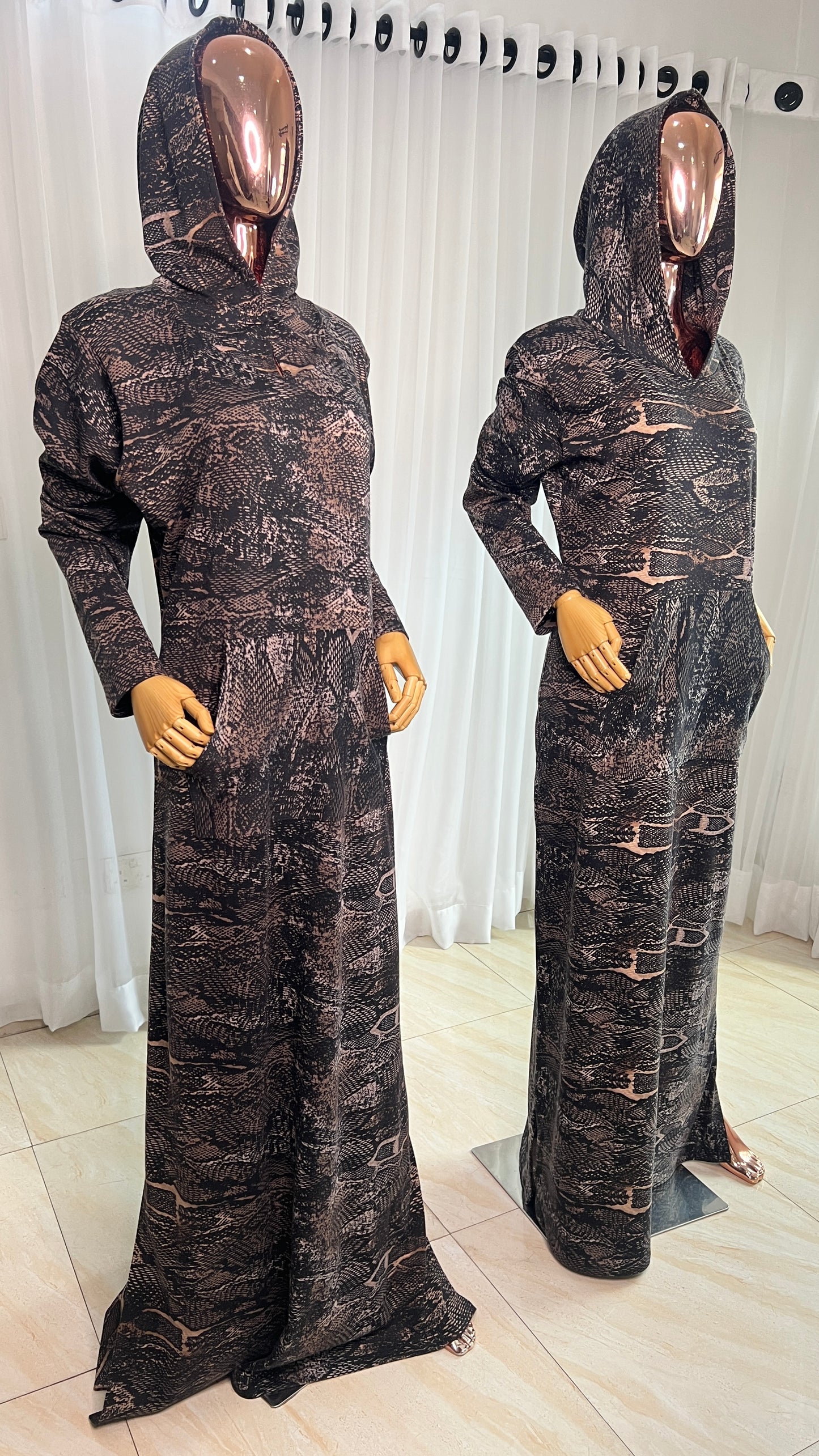 Eezzy Ankara Stretch Lounge Maxi Dress - 018