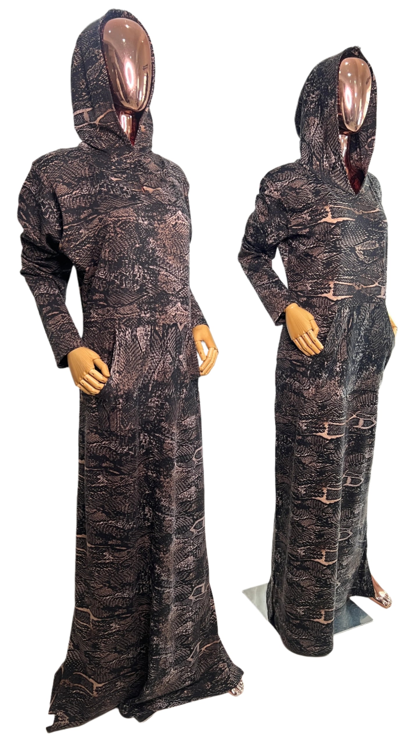 Eezzy Ankara Stretch Lounge Maxi Dress - 018