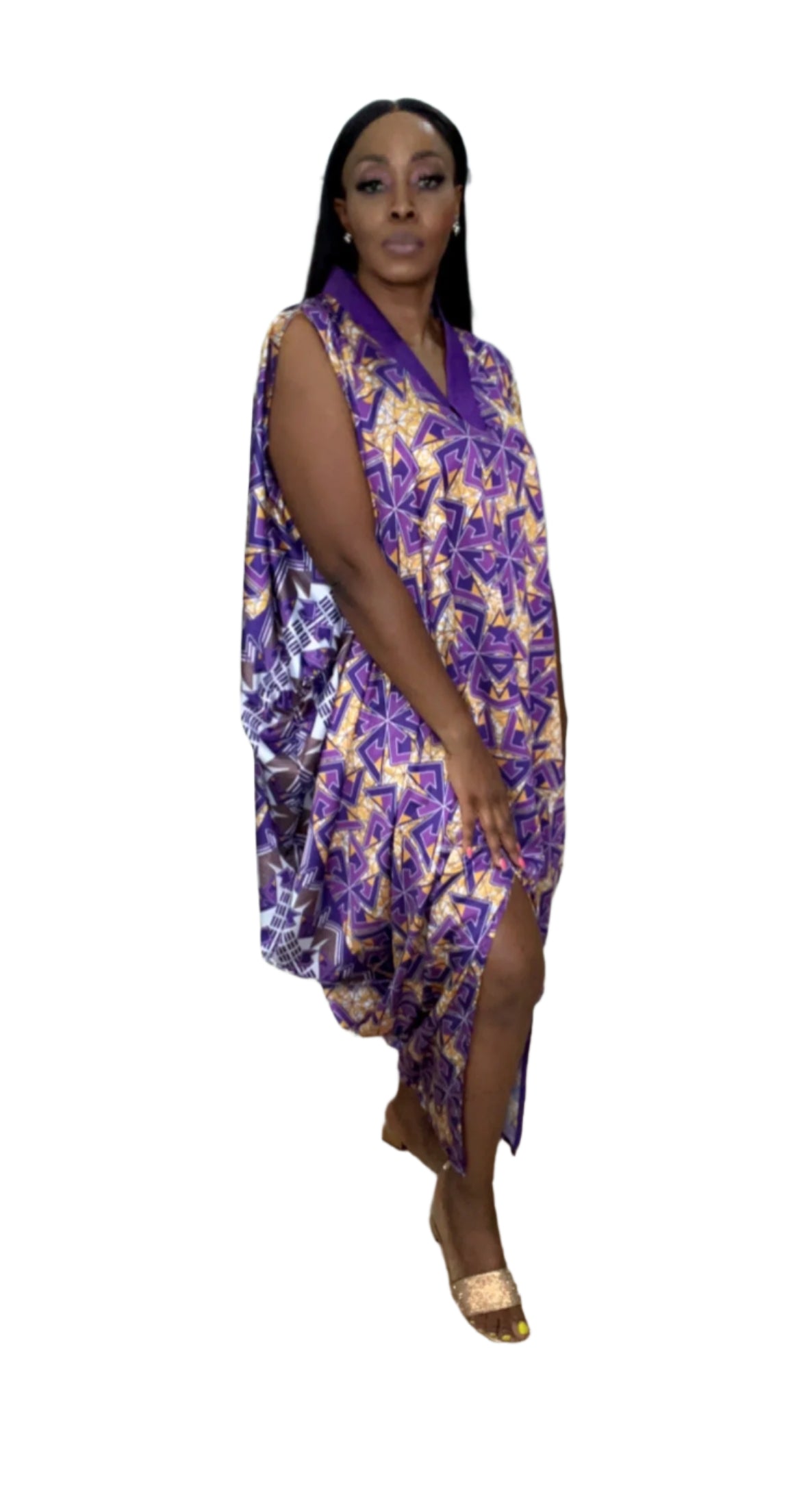 Eezzy Silk Kaftan Maxi Dress - 017
