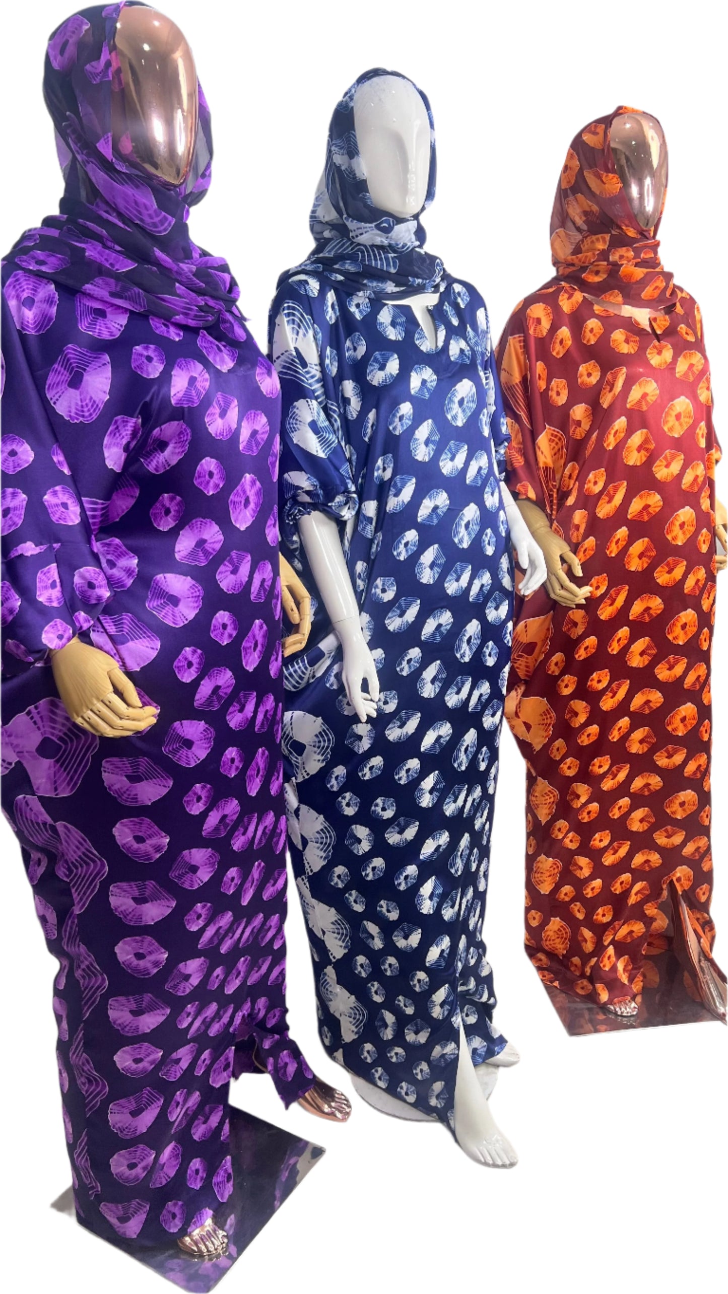 Eezzy Ankara Silk Kaftan Maxi Dress - 032