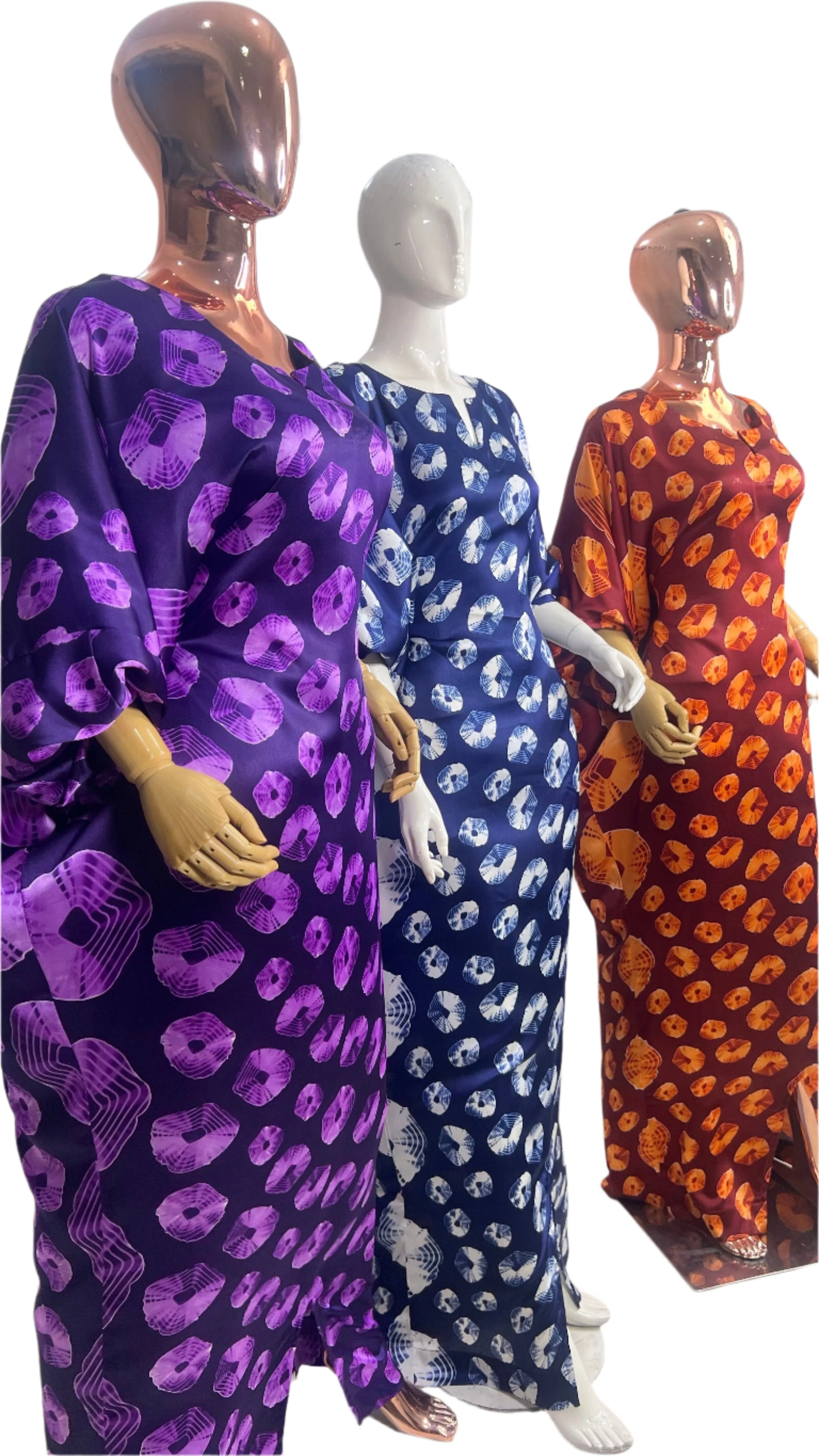 Eezzy Ankara Silk Kaftan Maxi Dress - 032