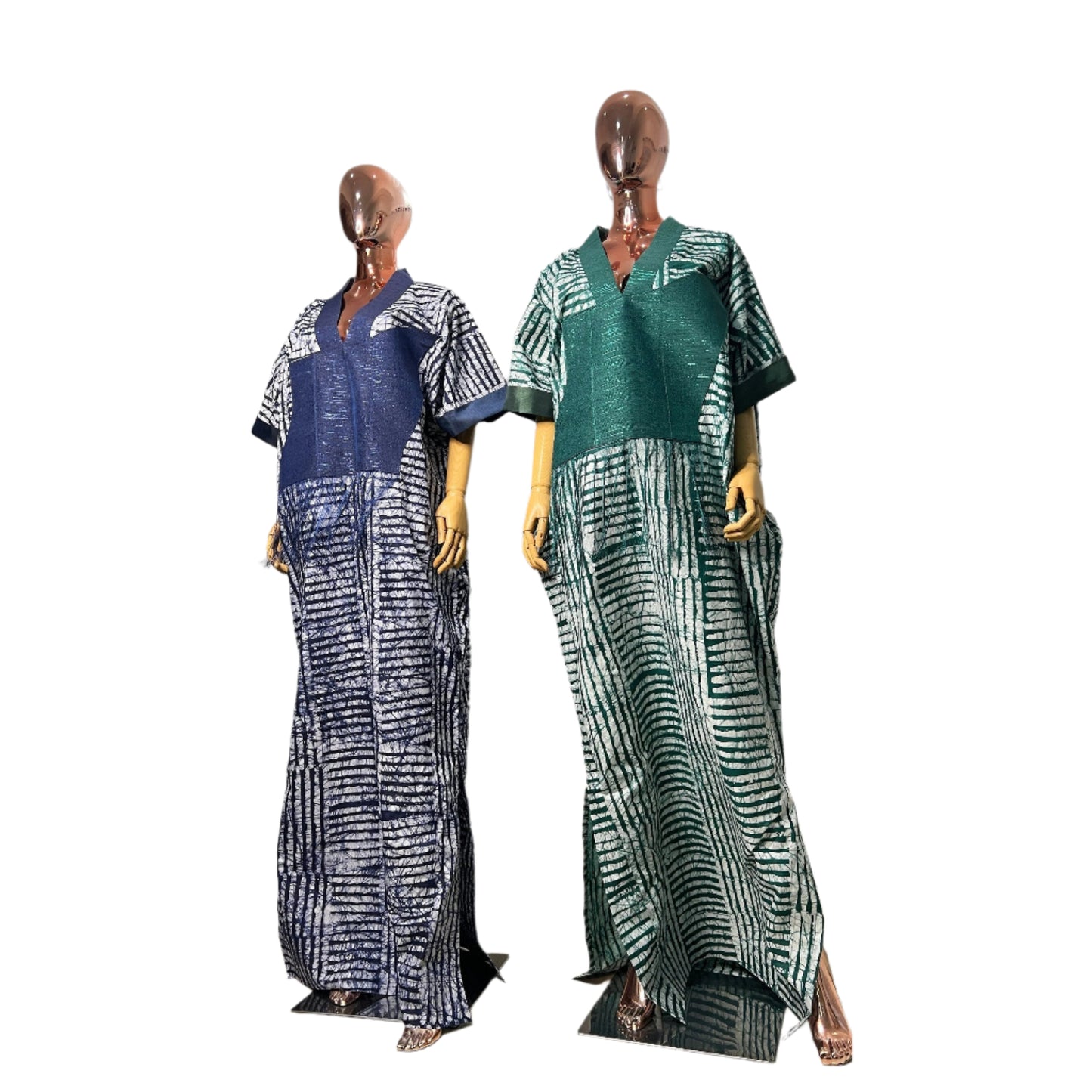 Adire/Batik Tye Dye Cotton kaftan/BouBou Kaftan/Caftan Shirt dress Summer/Beach wear Evening wear maxi/gown with slit