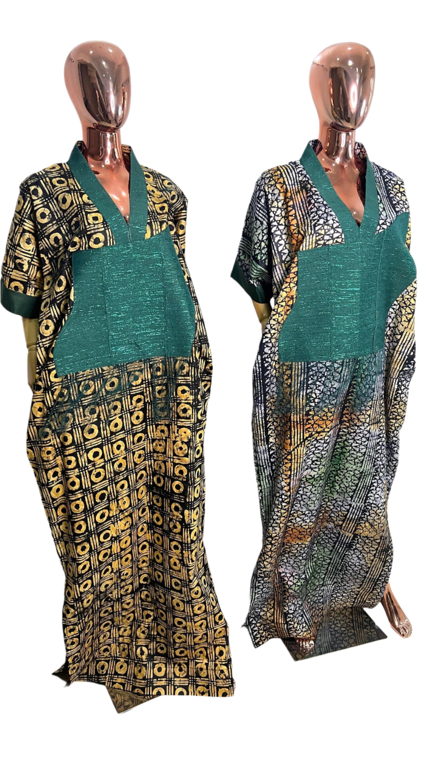 Adire/Batik Tye Dye Brocade kaftan/BouBou Kaftan/Caftan Shirt dress Summer/Beach wear Evening wear maxi/gown with slit