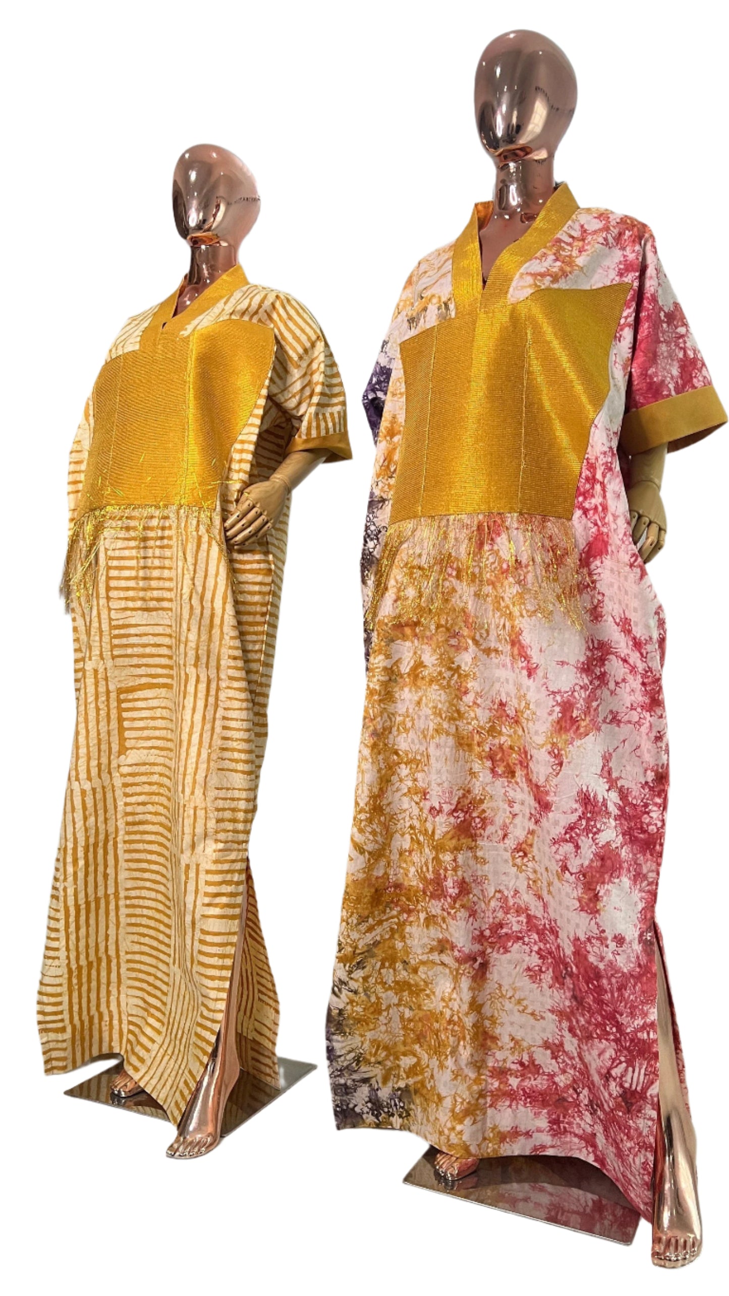 Adire/Batik Tye Dye Cotton kaftan/BouBou Kaftan/Caftan Shirt dress Summer/Beach wear Evening wear maxi/gown with slit