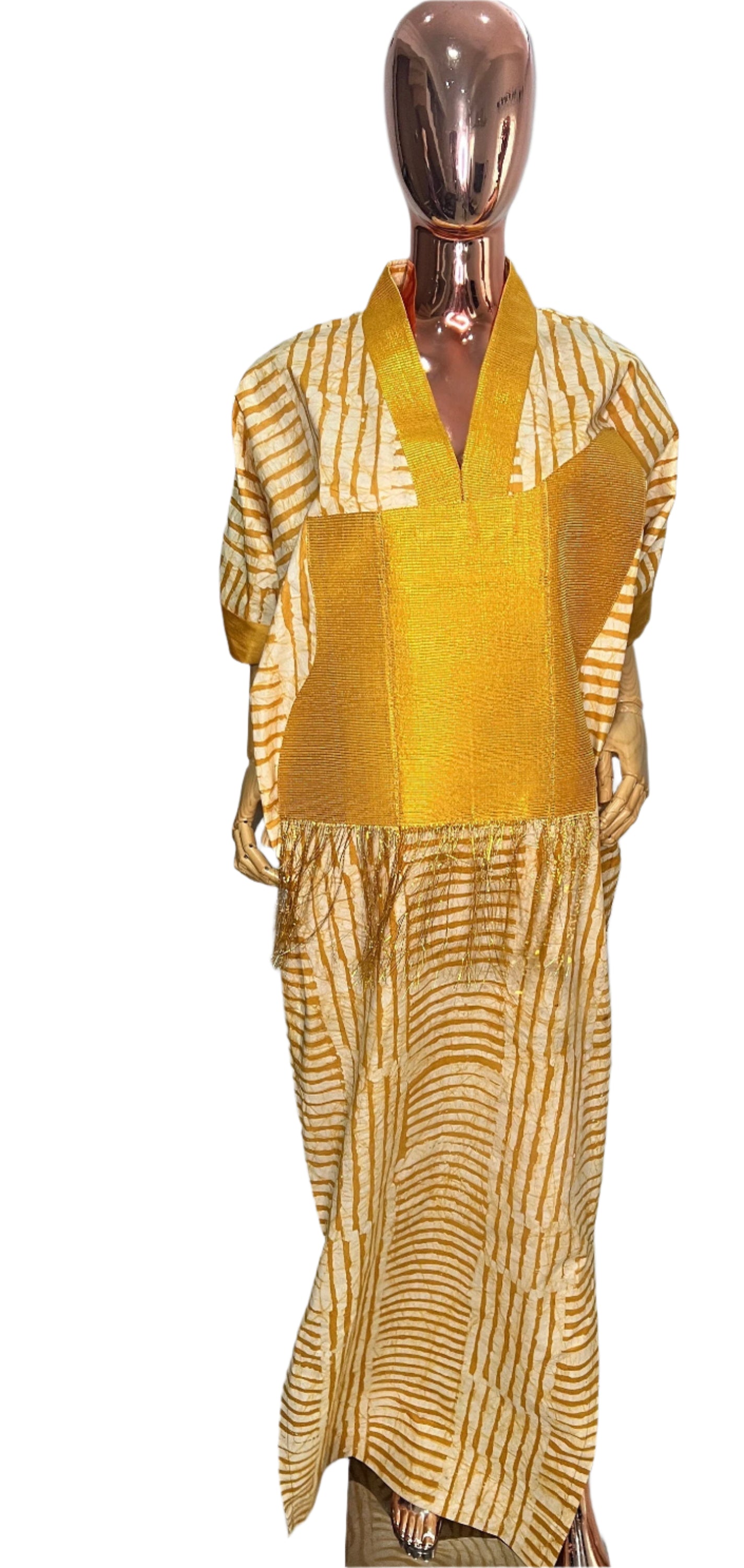 Adire/Batik Tye Dye Cotton kaftan/BouBou Kaftan/Caftan Shirt dress Summer/Beach wear Evening wear maxi/gown with slit