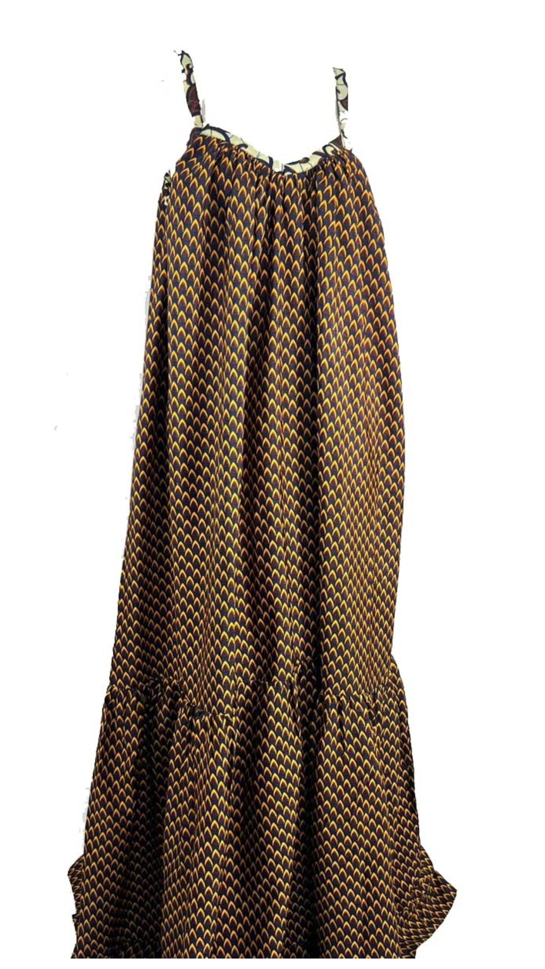Ankara Summer Beach Party Dress maxi gown - African Print Wholesale