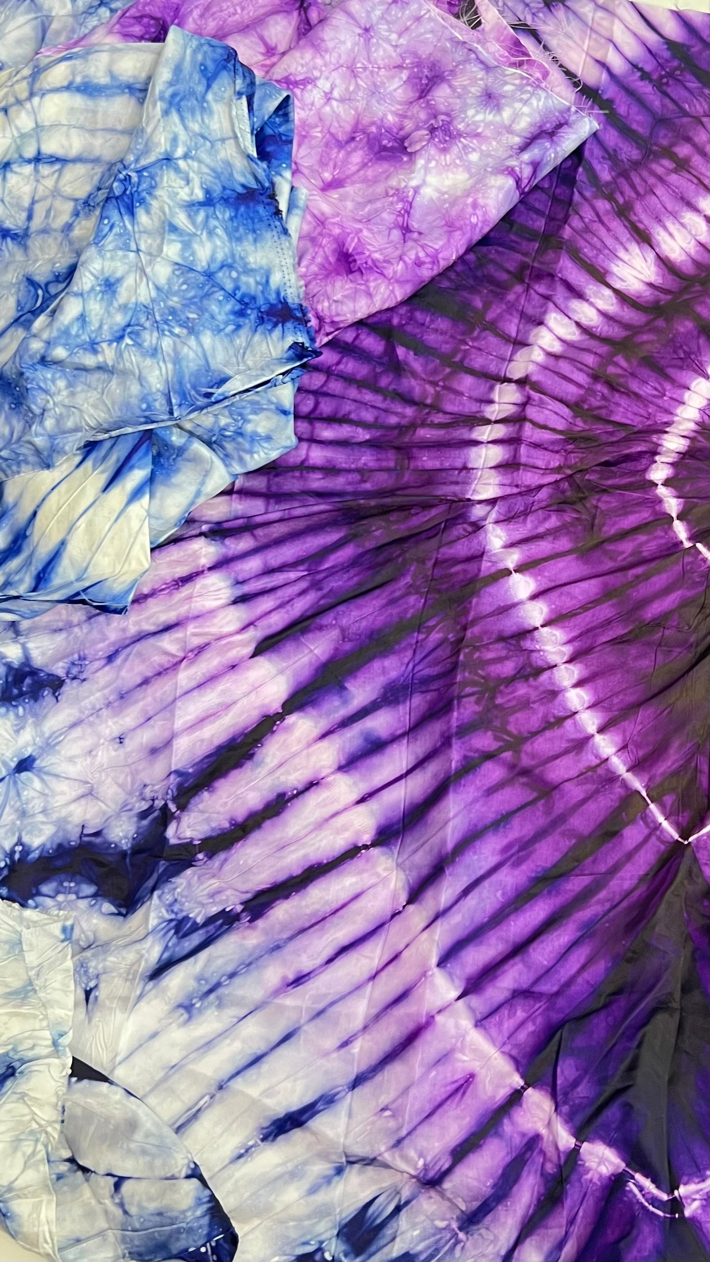 Adire/Tye Dye silk dress Summer Evening wear gown - 099