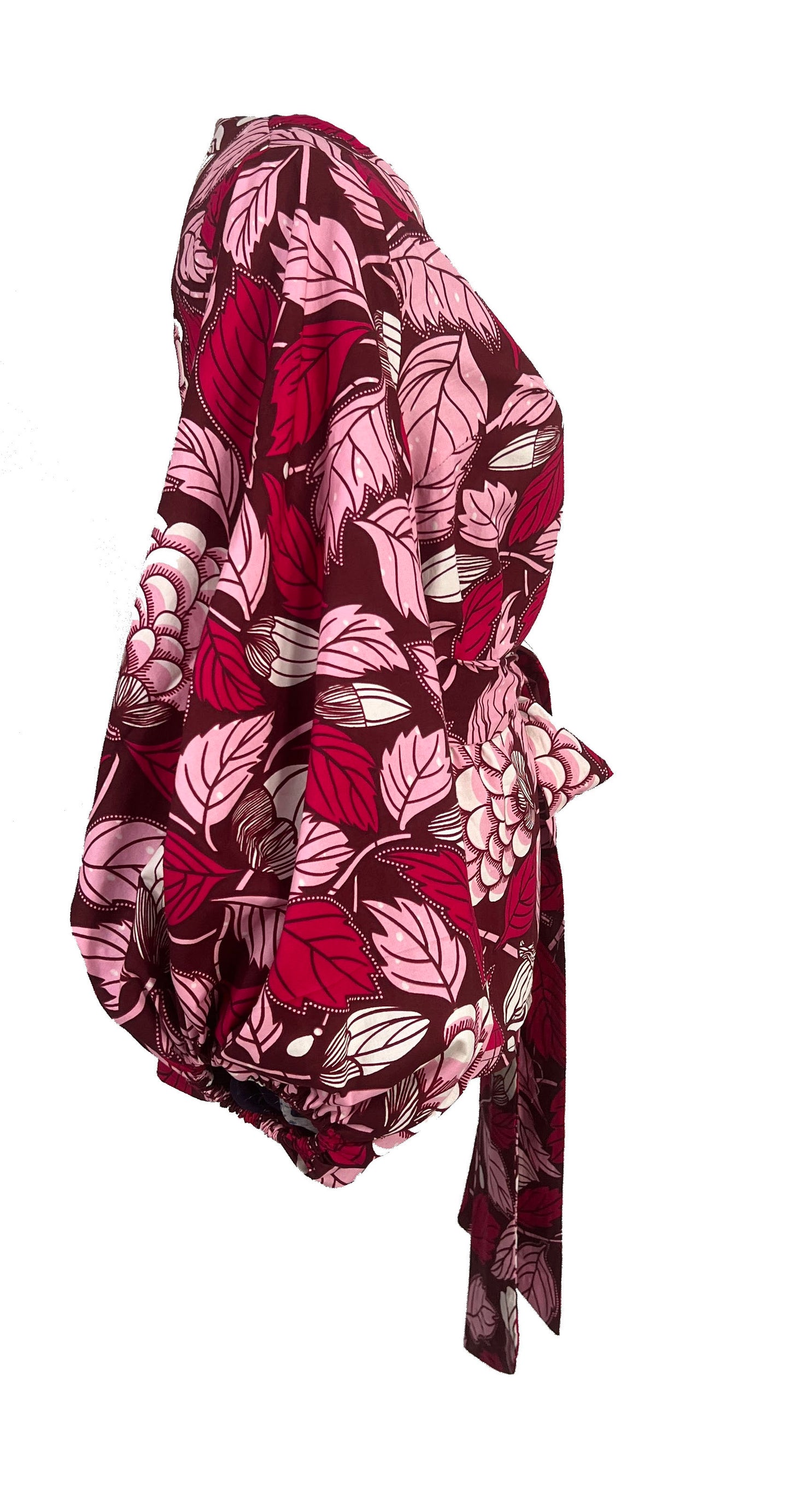 DIKE African Print Ankara Cotton Wrap Top Summer Party