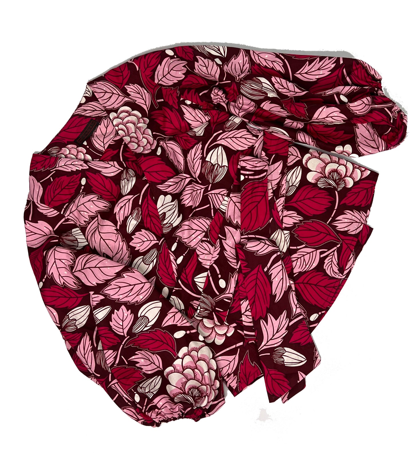 DIKE African Print Ankara Cotton Wrap Top Summer Party