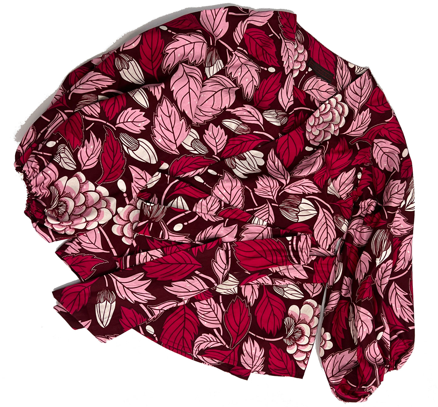 DIKE African Print Ankara Cotton Wrap Top Summer Party