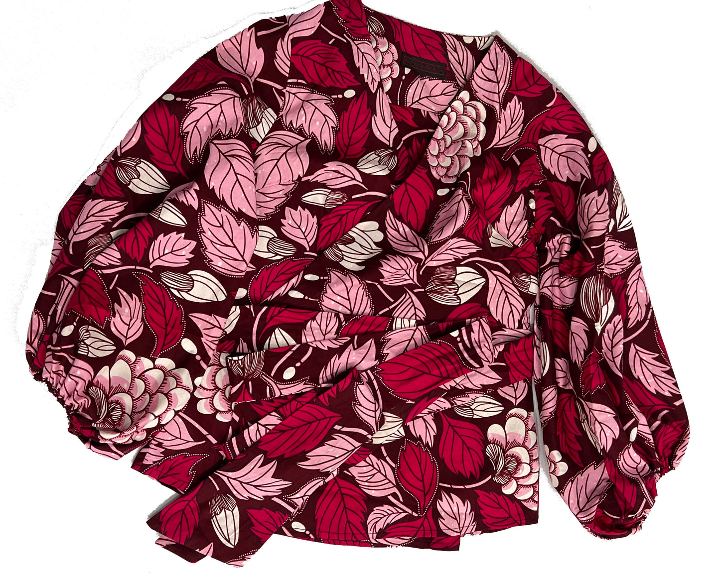 DIKE African Print Ankara Cotton Wrap Top Summer Party