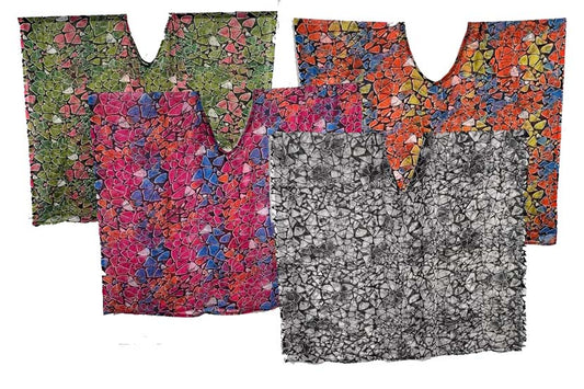 IJEOMA Lazy Beachwear Party Summer cover-up Chiffon Top - One Size-E