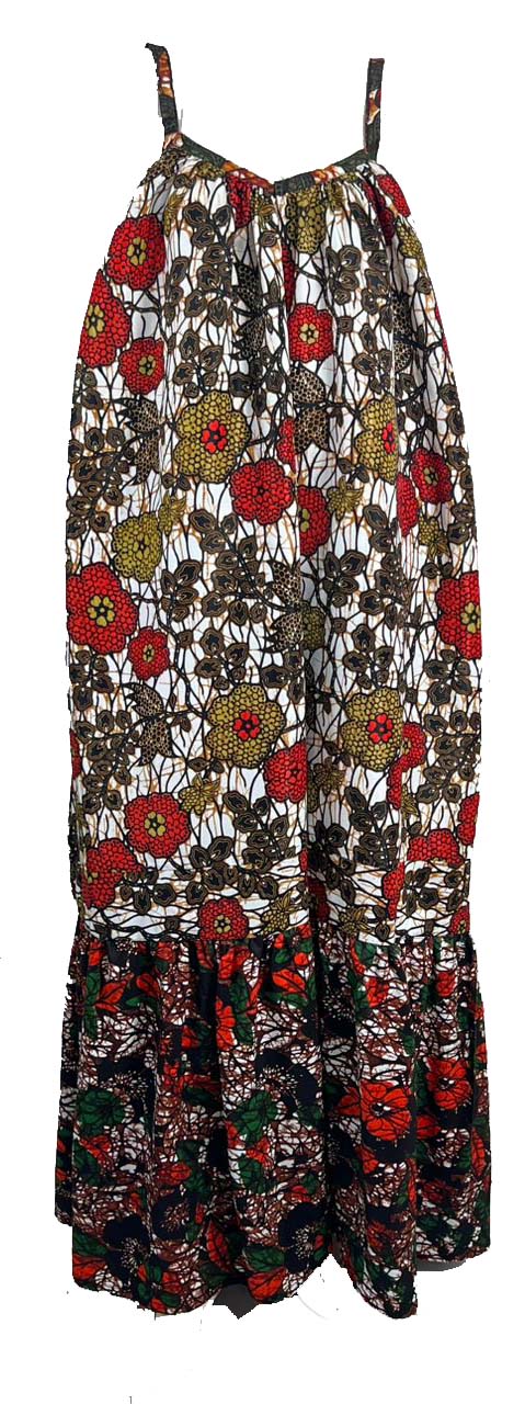 Ankara Summer Beach Party Dress maxi gown - African Print Wholesale