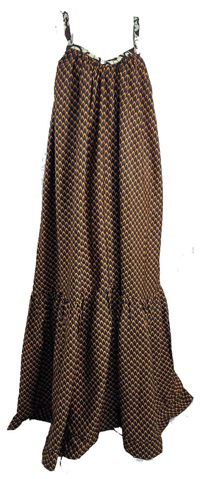 Ankara Summer Beach Party Dress maxi/gown - Extra Long Length - 108