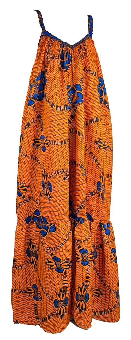 Ankara Summer Beach Party Dress maxi gown - African Print Wholesale