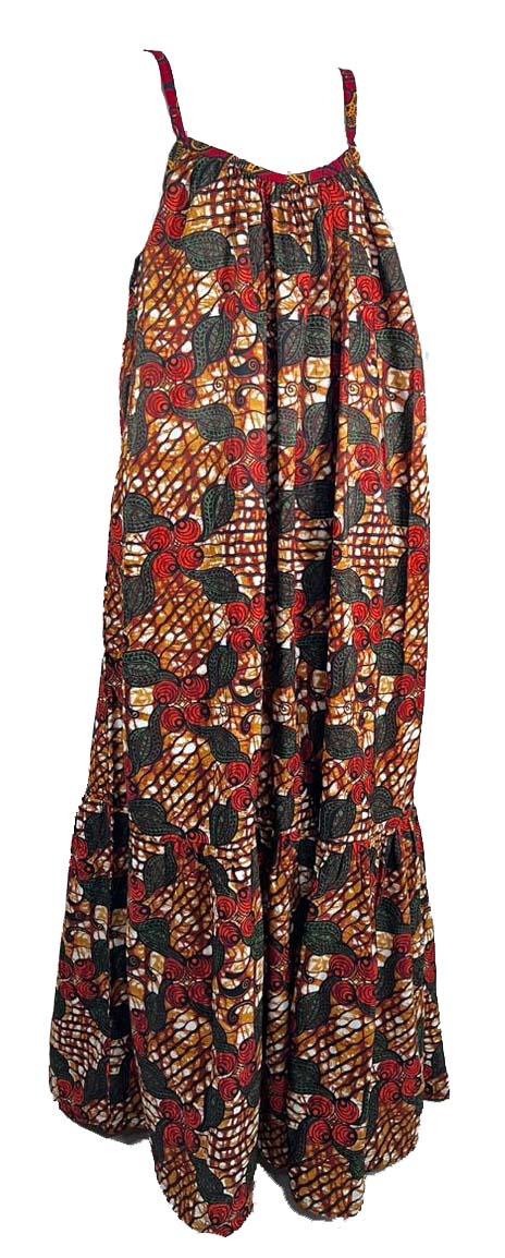 Ankara Summer Beach Party Dress maxi gown - African Print Wholesale