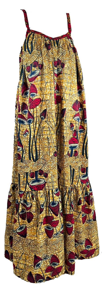 Ankara Summer Beach Party Dress maxi gown - African Print Wholesale