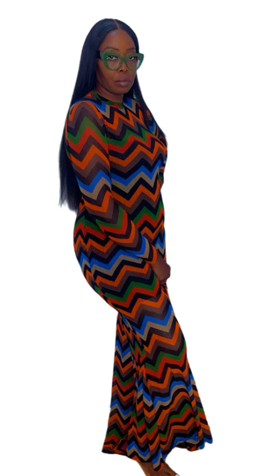 Maxi Party Mesh Dress