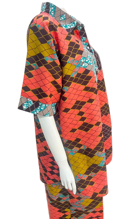 2Piece Summer Party Pant Set - Cotton - 097 - Tall Length