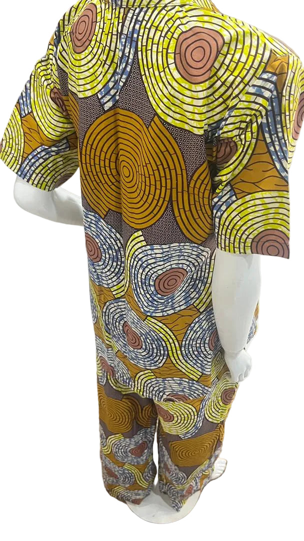 2Piece Summer Party Pant Set - Cotton - 097 - Tall Length