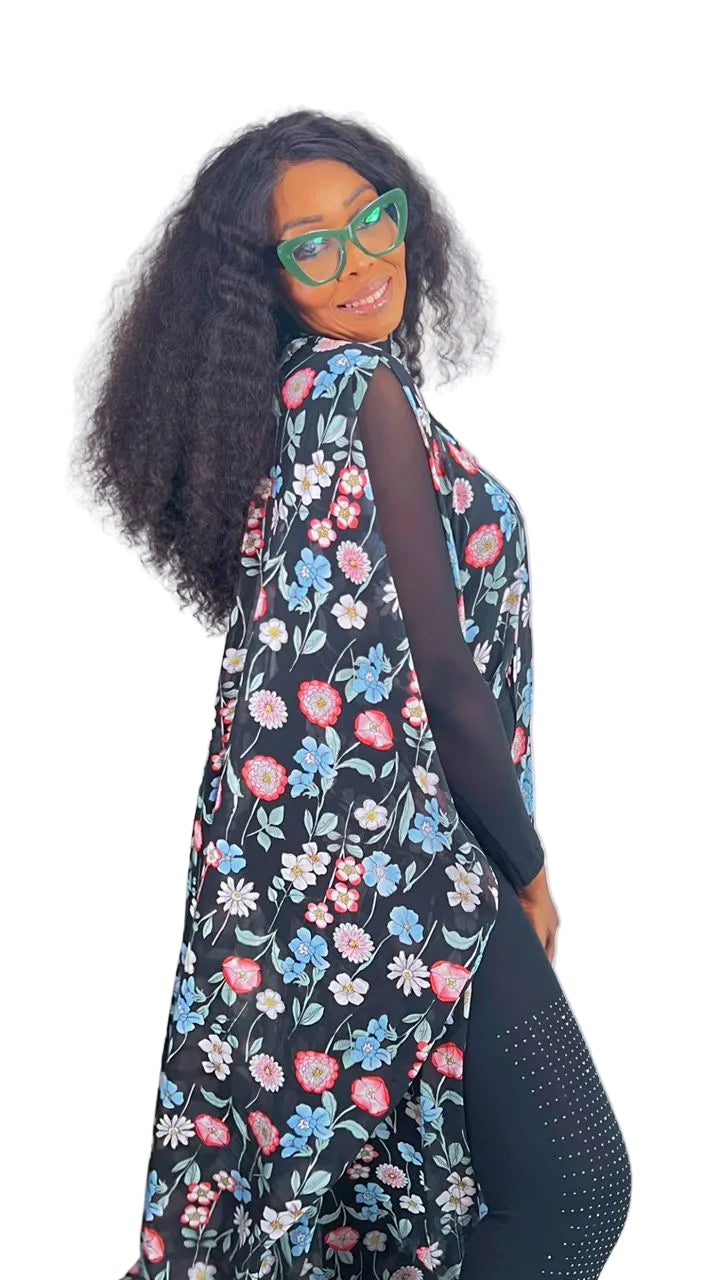 Chiffon print Summer Beachwear Party Dress - SOLAYA