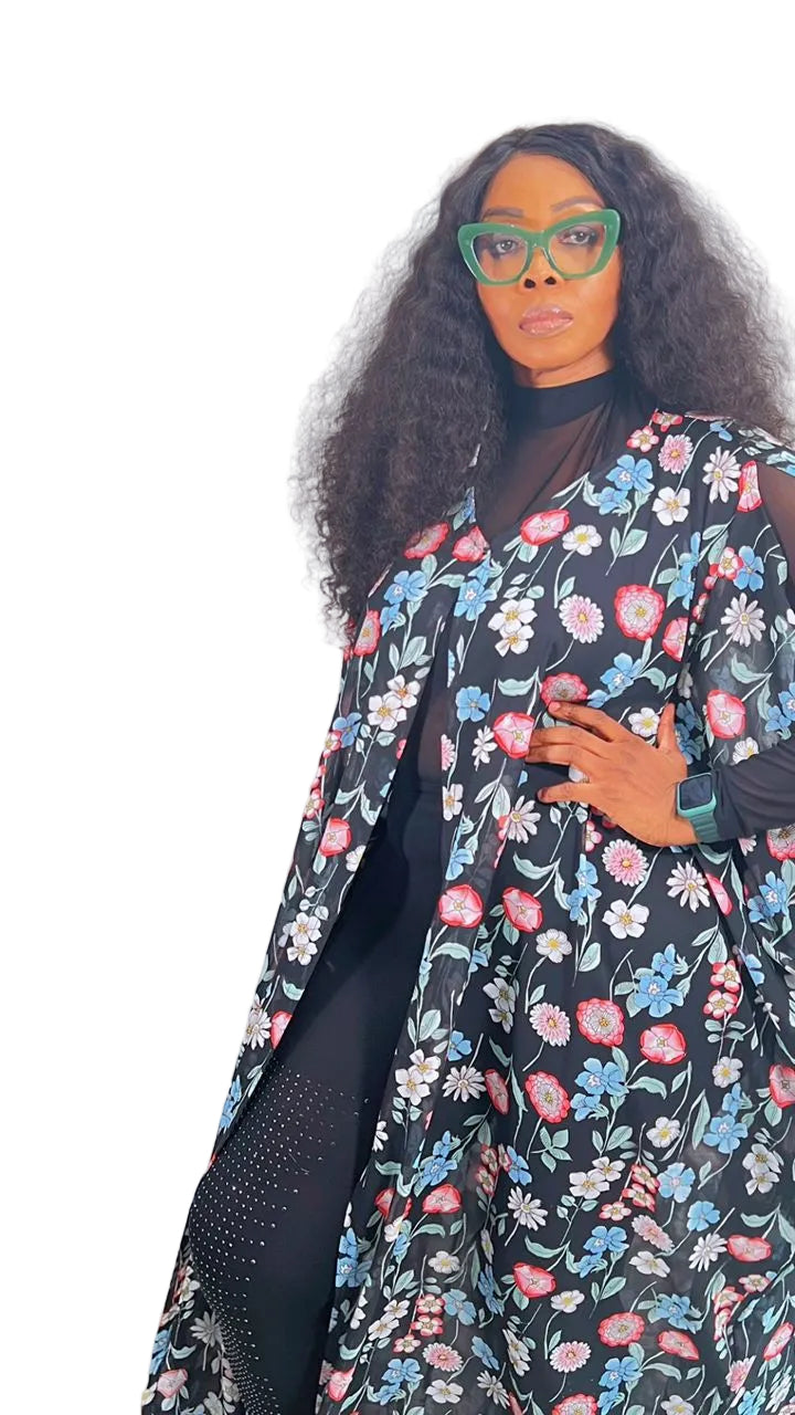 Chiffon print Summer Beachwear Party Dress - SOLAYA