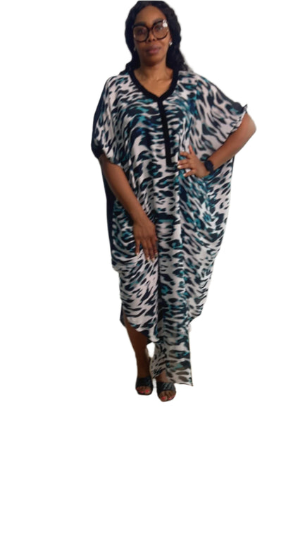 Eezzy Chiffon Maxi Dress/ Lounge top - 049