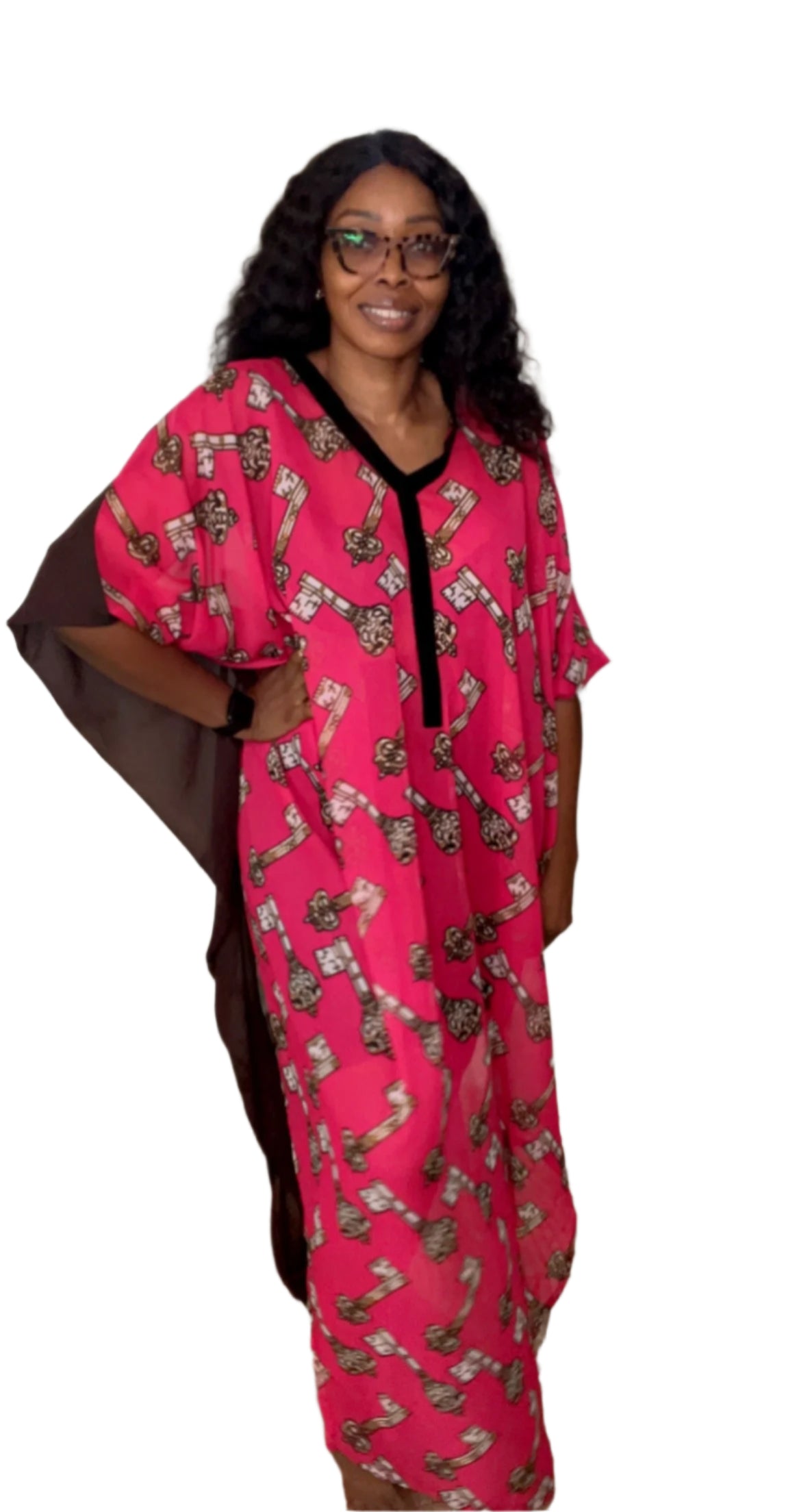 Eezzy Chiffon Maxi Dress/ Lounge top - 049