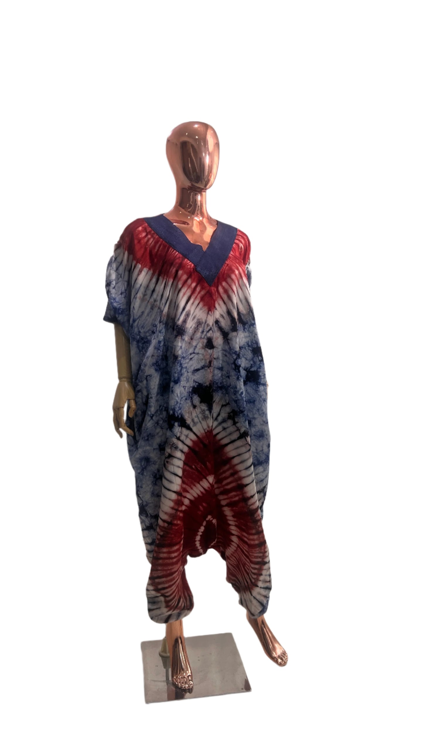 Eezzy Lounge Adire Silk Jumpsuit - 031