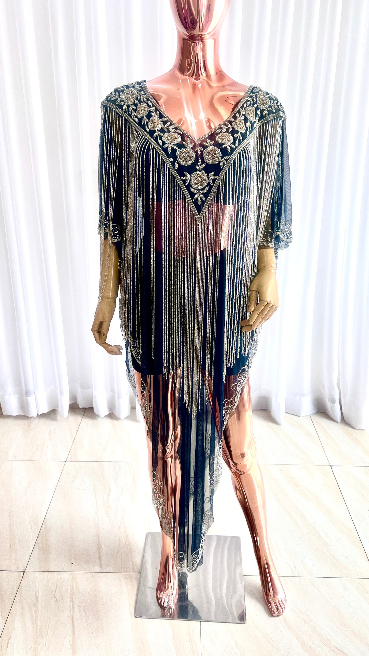 Luxury Beaded Net Top  - 075